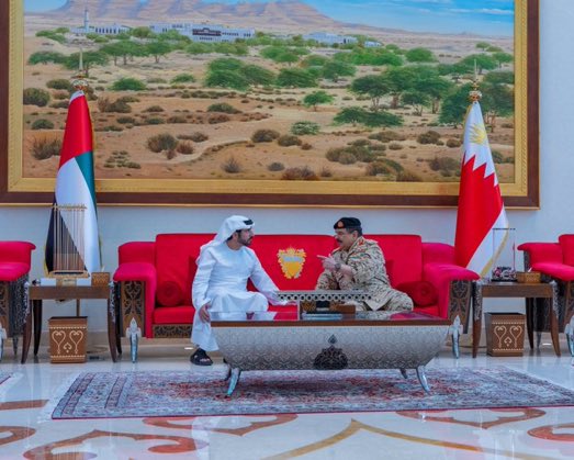 salah_mohy's tweet photo. ملك #البحرين يستقبل حمدان بن محمد، حيث  شهد التمرين العسكري المشترك "درع البحرين"، بمشاركة سرب محمد بن زايد وعدد من أشقائهم من القوات المسلحة بدول مجلس التعاون لدول الخليج العربية، ومجموعة من درع الجزيرة، ومن المملكة العربية #السعودية 
#الإمارات https://t.co/fim9aZspCd