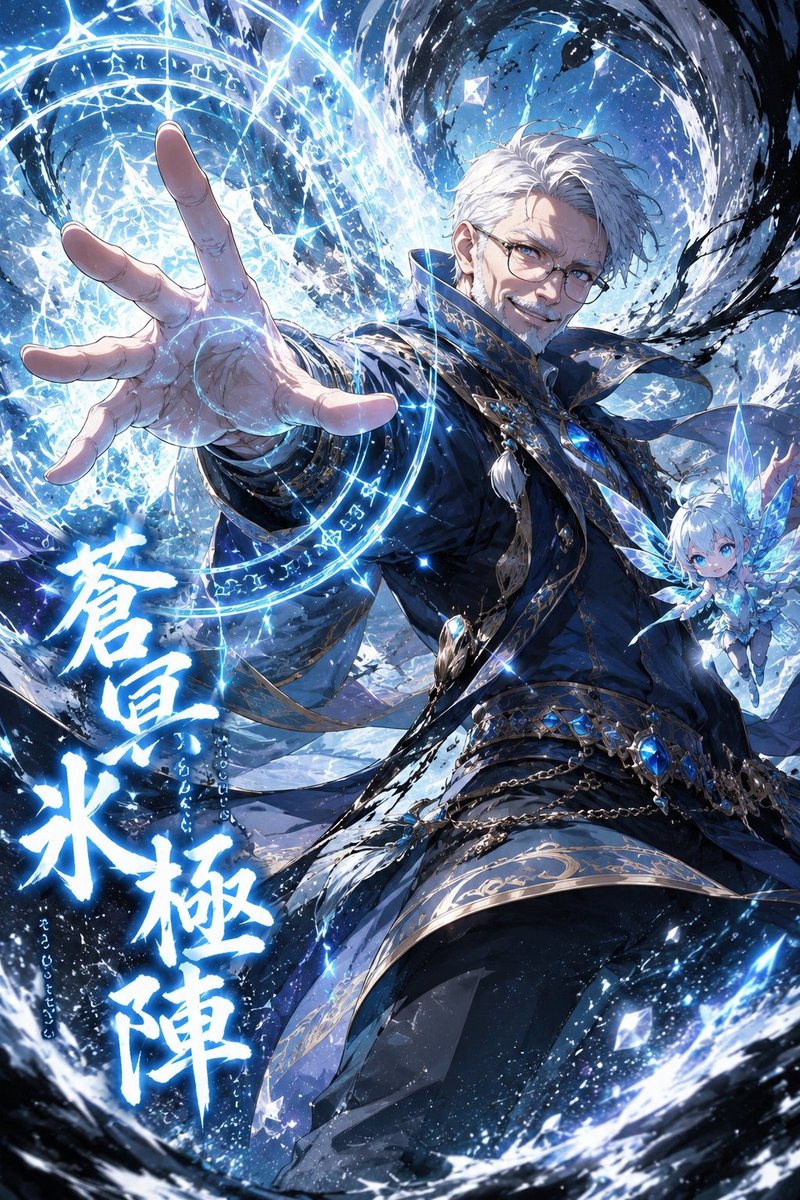 uhaoke_stamp's tweet photo. #君の魔法を見せてくれ
#うはおけプロンプト

さて、武器に続き魔法バージョンです☺

エフェクトがなんかすごいんだぜ！✨

今回は小さな精霊が魔力をブーストしてくれるぞ！🌀

是非楽しんでくれ〜い♪
アレンジも好き放題どうぞ！

■プロンプト■
リファレンス画像のキャラクターの顔立ち、髪型、髪色、瞳、表情の雰囲気、年齢感、体型、キャラクター性を忠実に維持する。キャラクターが映画のクライマックスのような迫力あるアクションシーンで、圧倒的な魔法を放っている瞬間を描く。身体を大きくひねり、衣装や髪が激しくなびく躍動感のあるポーズ。ダイナミックなローアングル構図と遠近感を活かし、スピード感あふれる演出。魔法の属性（炎・氷・雷・風・光・闇・星・自然など）はキャラクターの雰囲気からAIが最も似合うものを自動選択し、その属性に合わせた圧倒的に美しい魔法陣、光粒子、オーラ、残像、衝撃波、エネルギーの奔流を描く。キャラクターの近くには同じ属性を宿した小さく可愛らし��精霊が寄り添い、共鳴するように輝いている。衣装は属性をイメージした高級感のあるスタイリッシュな魔法使いの衣装へ変更し、ローブ、装飾、マント、宝石、魔法紋様などを美しくデザインする。キャラクターと魔法エフェクトの輪郭には大胆で力強い墨絵の筆致を取り入れ、和とファンタジーが融合した唯一無二の表現にする。背景は魔法によって空間が歪み、光や粒子が舞い散る幻想的な世界。映画のワンシーンのようなドラマチックなライティング、超高精細、美しい色彩、SNS映えする構図。画面の一部にはキャラクターの属性に合わせたオリジナル魔法名を、スタイリッシュなフォントで大きく配置し、発動演出の一部として自然に溶け込ませる。masterpiece、best quality、ultra detailed、cinematic lighting、dynamic composition、epic fantasy、high contrast、dramatic atmosphere、8K、圧倒的な迫力、美麗イラスト。
