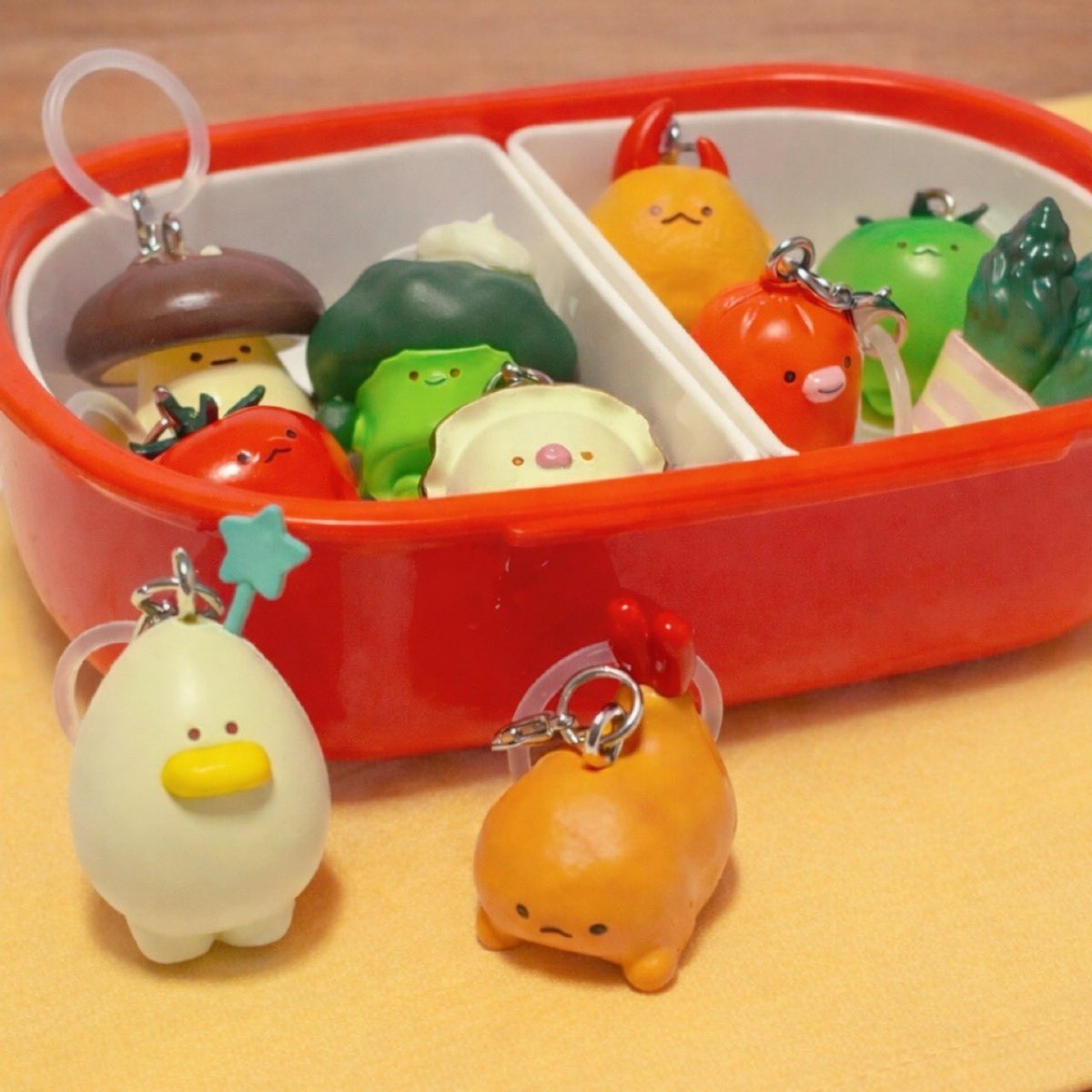 japancapsuletoy's tweet photo. 【お弁当フレンズ めじるしマスコット】 
9月発売のガチャガチャ。 
https://t.co/UfMwJ1a4H3 #pr https://t.co/O1GZlskGkW
