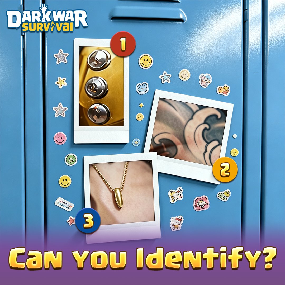 Darkwar_Global's tweet photo. 🔍 Can You Identify these Heroes by Their Markings?

Study the details carefully and drop your answer + your Game ID in the comments! 👀

We’ll randomly select 20 lucky Survivors to receive the rewards! 🎁

🗓️ Event Deadline: August 4th, 2026, 23:59 (Server Time)

❗Take Note:
Rewards will be sent via in-game mail within 5 business days after the event ends.
The list of 20 lucky Survivors will be announced in the comments section.
Don't miss out! Be part of our Facebook community today! ❣️

===========================
Join us on Discord: https://t.co/fDwolKx0us
Follow us on Facebook: https://t.co/E2GAuTUdyu
#darkwar