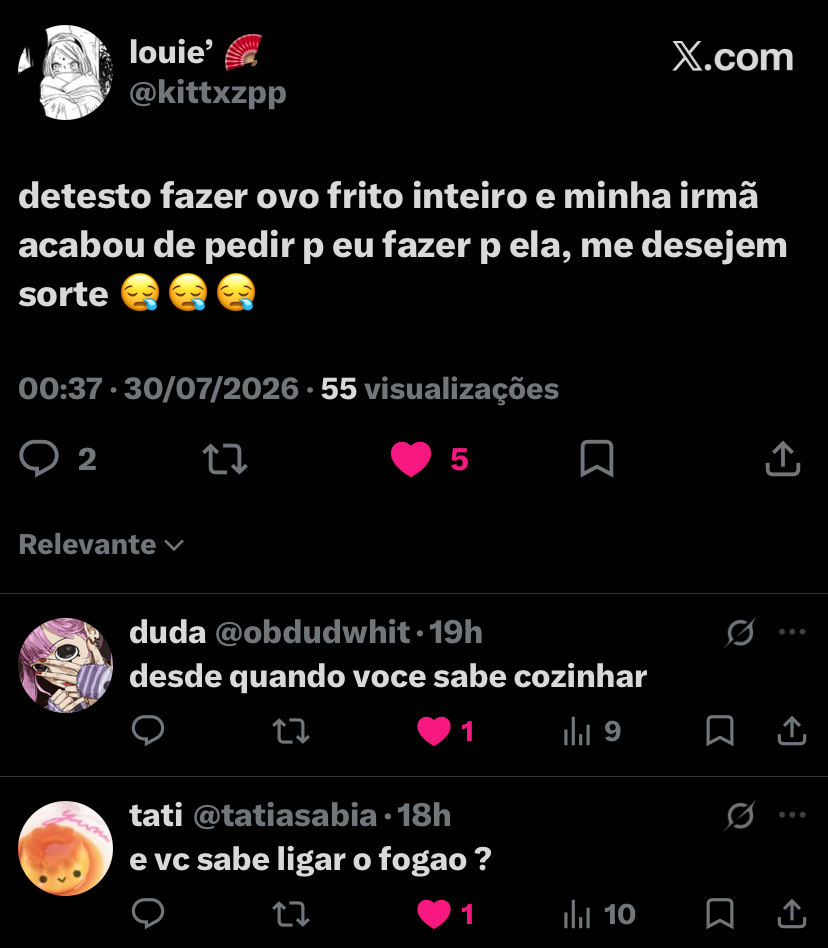 dieonfirw's tweet photo. pov a irmã que não faz comida fez comida https://t.co/SVEEQSRF2F