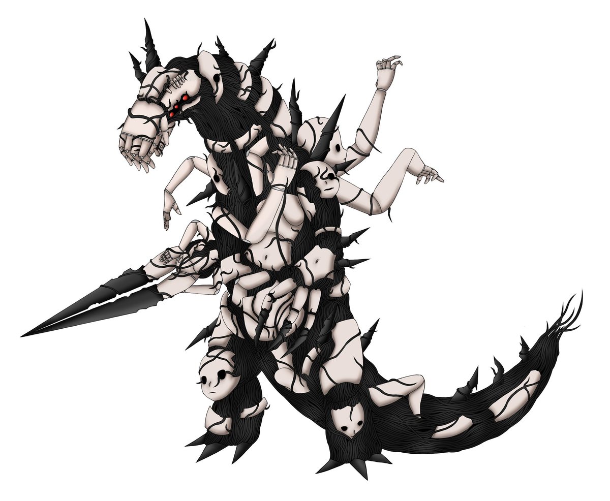 Tyrentrex202's tweet photo. Curse monster Nempdos #OC #kaiju https://t.co/eNhReS8Cg8