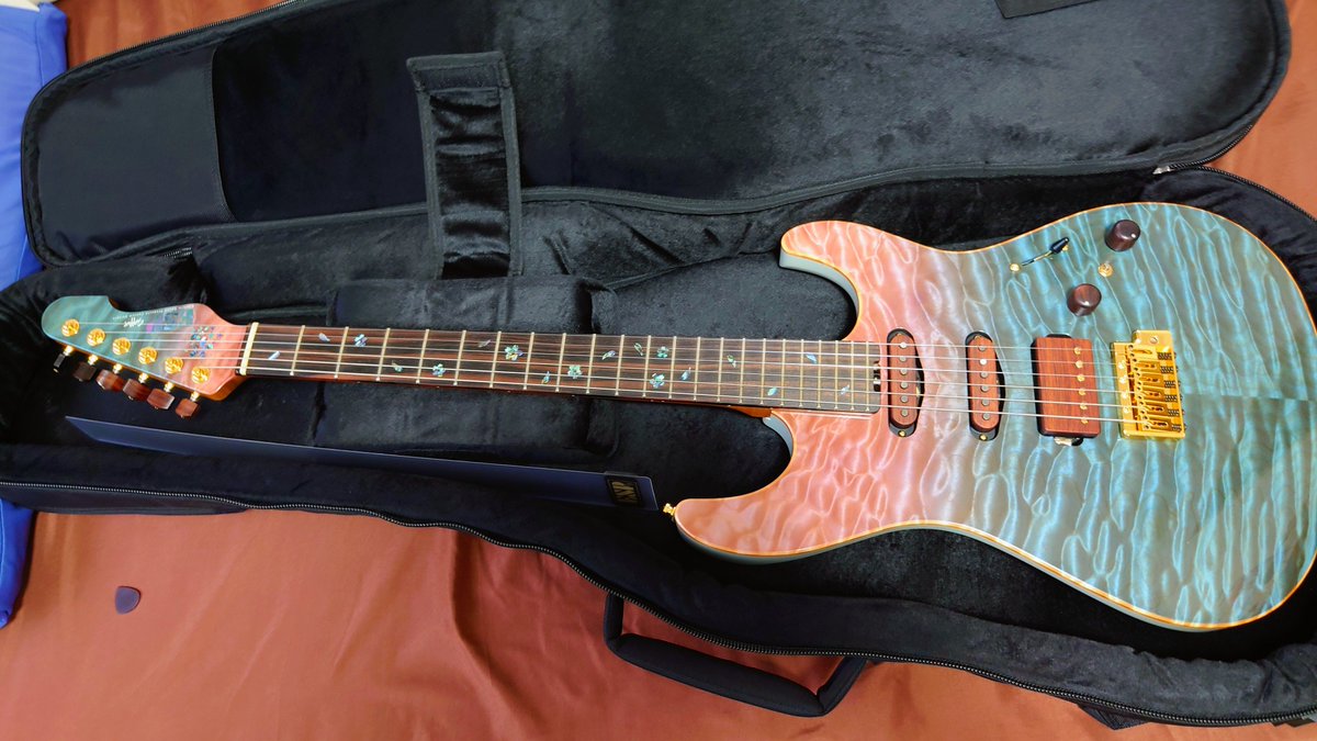 mael_guitar's tweet photo. My new gear…
ESP SNAPPER Order-made…

原神の推しキャラをモチーフにオーダーさせて頂きました🌸
見た目は豪華ですが、使いやすさも重視させてます！
今後はコイツがメインギターでございます🎸

アドバイスを下さったいっちーさん、ESPテクニカルハウスさん、本当にありがとうございました！ https://t.co/px3rUro8eP