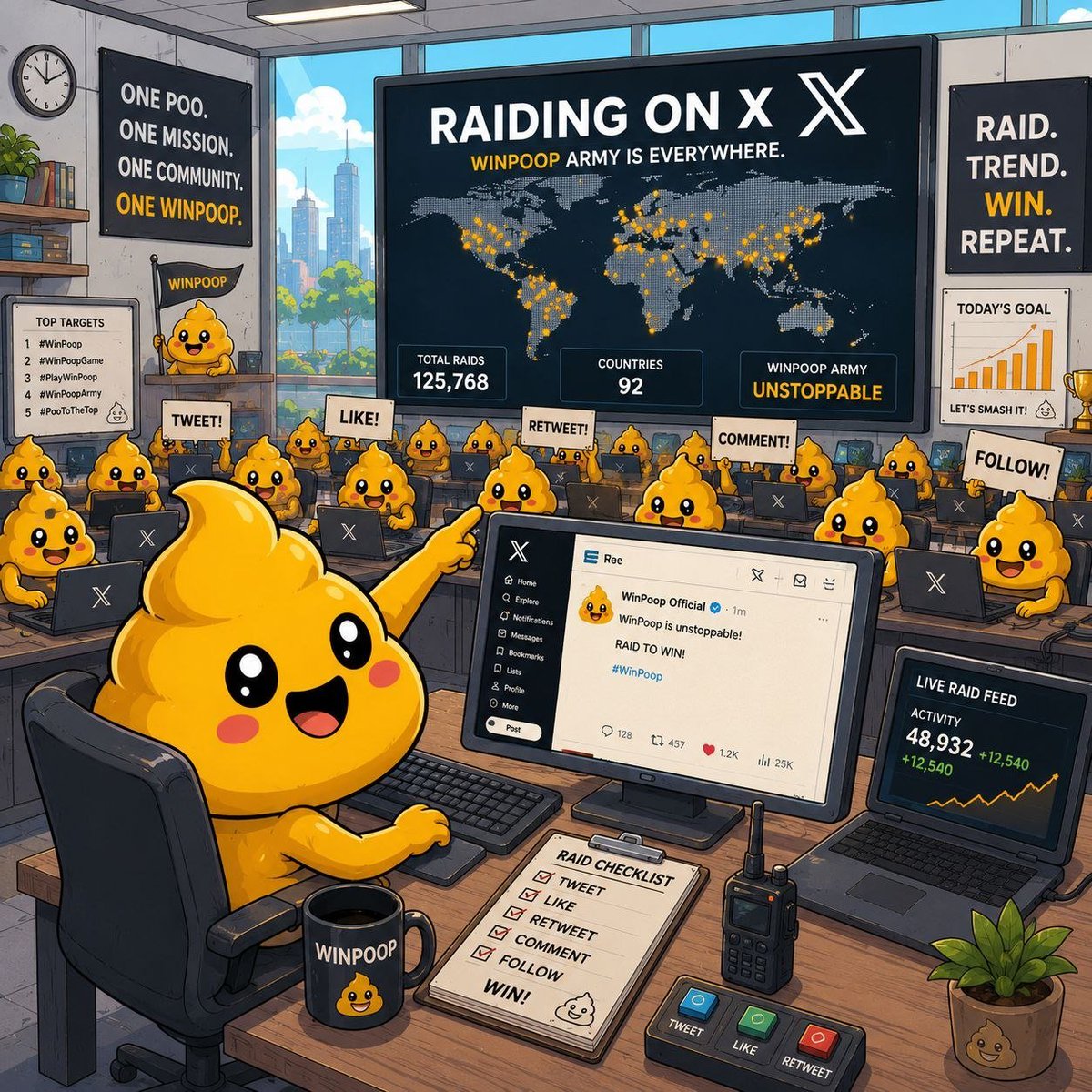 poorman458's tweet photo. WinPoop Army is active! ๐๐ฉ
Just joined the PvP Arena and the energy is already different ๐ฅ The raids are coming in, the community is moving, and everybody is putting in work.
If youโre not in yet what are you waiting for? ๐
Raid Engage Repeat ๐
#WinPoop @WinPoopOfficial https://t.co/a5sp0y7eb1