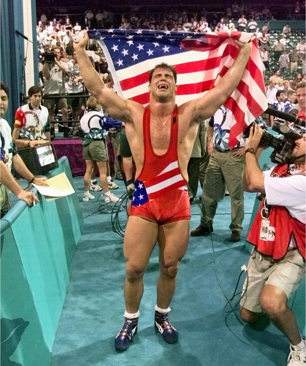 RealKurtAngle's tweet photo. 30 Years Ago Today🏅

It’s hard to believe that it’s been three decades since I stood on that podium, proudly winning the Gold Medal against Abbas Jadidi. Coming from humble I grew up a laborer’s son from Dormont Pittsburgh, I never imagined my dreams would ever come true.

This journey has taught me that discipline beats excuses every time. All you need is a dream, and anything is possible. I didn’t just represent my hometown and my college, I proudly wore the colors of the United States of America on my heart, driven by blood, sweat, tears, and even a broken neck.

Looking back, if I had the chance to do it all over again, my answer would always be a resounding LET’S GO!

Here’s to every athlete dreaming big....never give up, keep pushing, and make your dreams a reality! 🇺🇸💪#Happy30YearsOfGold