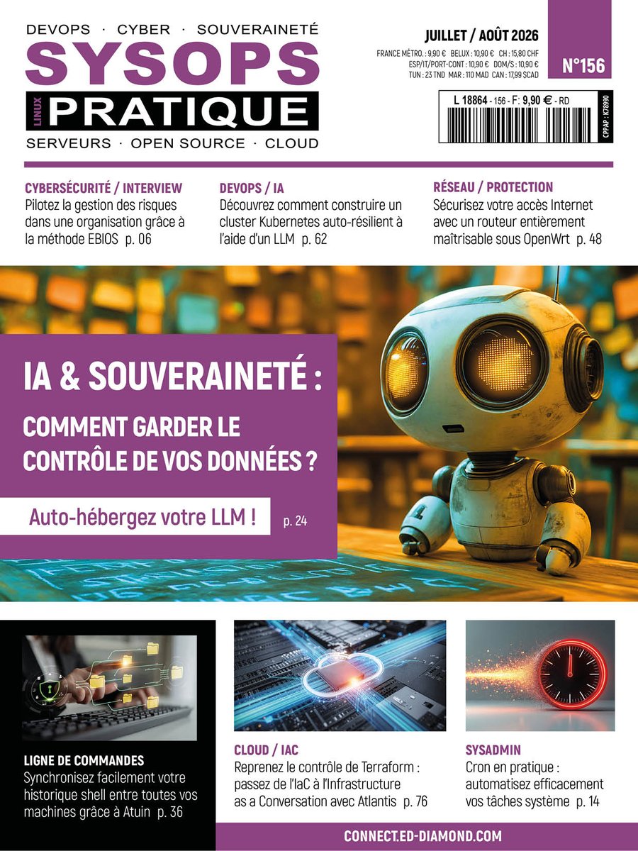 editionsdiamond's tweet photo. Cet été, embarquez pour :
- la mise en place d'une #vidéosurveillance par #IA
- un gros plan sur les attaques visant #WindowsDefender
- l'auto-hébergement de votre #LLM
- la détection de constructions illégales à l'aide du #deeplearning
En kiosque & sur https://t.co/LOyL75nUzM. https://t.co/RkhY24tVPS
