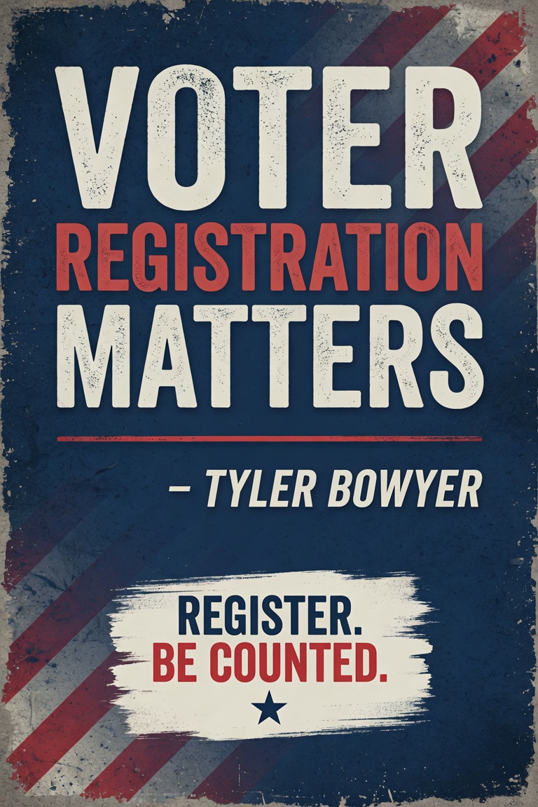 BallotChaser's tweet photo. Zoe reminding you “ Unengaged Voters”  or “ New Voter” to get with the program this election cycle and Vote Republican down the ticket.    #ChaseTheVote #TPAction #TPUSA  #TylerBowyer #RegisterToVote #AndyBiggs #ArizonaCrush 2026 ‘ KNOCK KNOCK RING RING TEXT TEXT VOTE ! https://t.co/LyQPQ0spdd