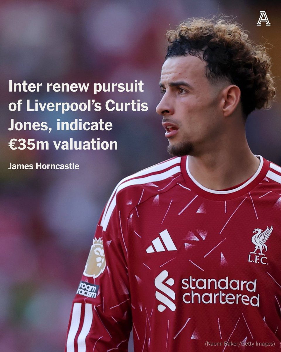 SpaceInter_it's tweet photo. L’Inter insiste per Curtis Jones: nuovi contatti col Liverpool tramite intermediari e offerta da 35 mln, giudicata però insufficiente. I Reds preferiscono trattenerlo fino al 2027 piuttosto che cederlo sotto la loro valutazione.
Fonte: @TheAthleticFC
#SpaceInter | #InterFC https://t.co/MNmAei0qE3