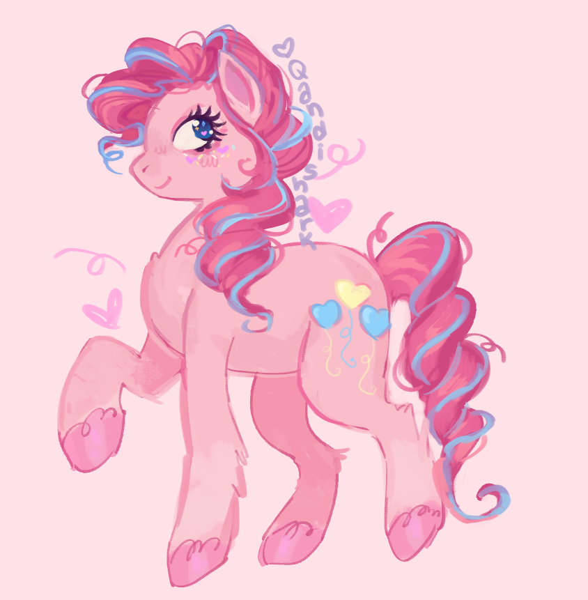qandishark's tweet photo. my good friend pinkie pie her hair is like ice cream🍦 #mlp #mlpg6 #pinkiepie https://t.co/vtVV9wd4Ic
