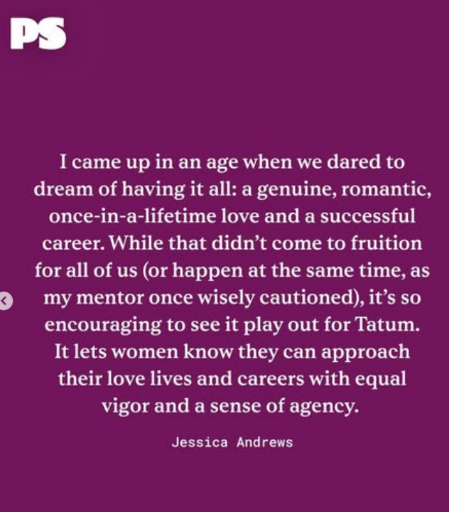 bjpsgyal's tweet photo. I love this Pop Sugar post, people need to stop projecting their limiting beliefs onto Trinity...career and love she can have both #TrinityTatum 👏🏾 https://t.co/IIhdDc3Mu1