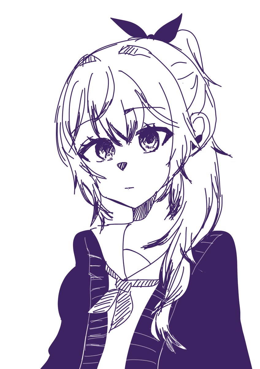 tikuwa2539's tweet photo. 朝比奈まふゆちゃんを息抜きで描かせていただきましたー！
縛り↓
・一色だけ
・10分以内
・スマホで指描き（普段はiPad+Apple Pencil）
#25時ナイトコードで　#prsk_FA https://t.co/vqtfEcrKeZ