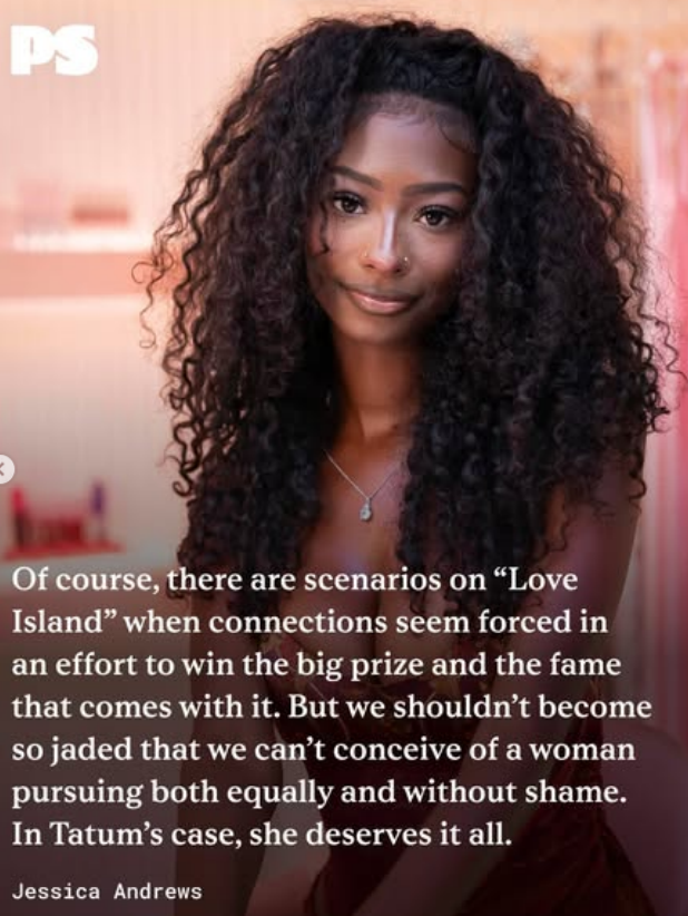 bjpsgyal's tweet photo. I love this Pop Sugar post, people need to stop projecting their limiting beliefs onto Trinity...career and love she can have both #TrinityTatum 👏🏾 https://t.co/IIhdDc3Mu1