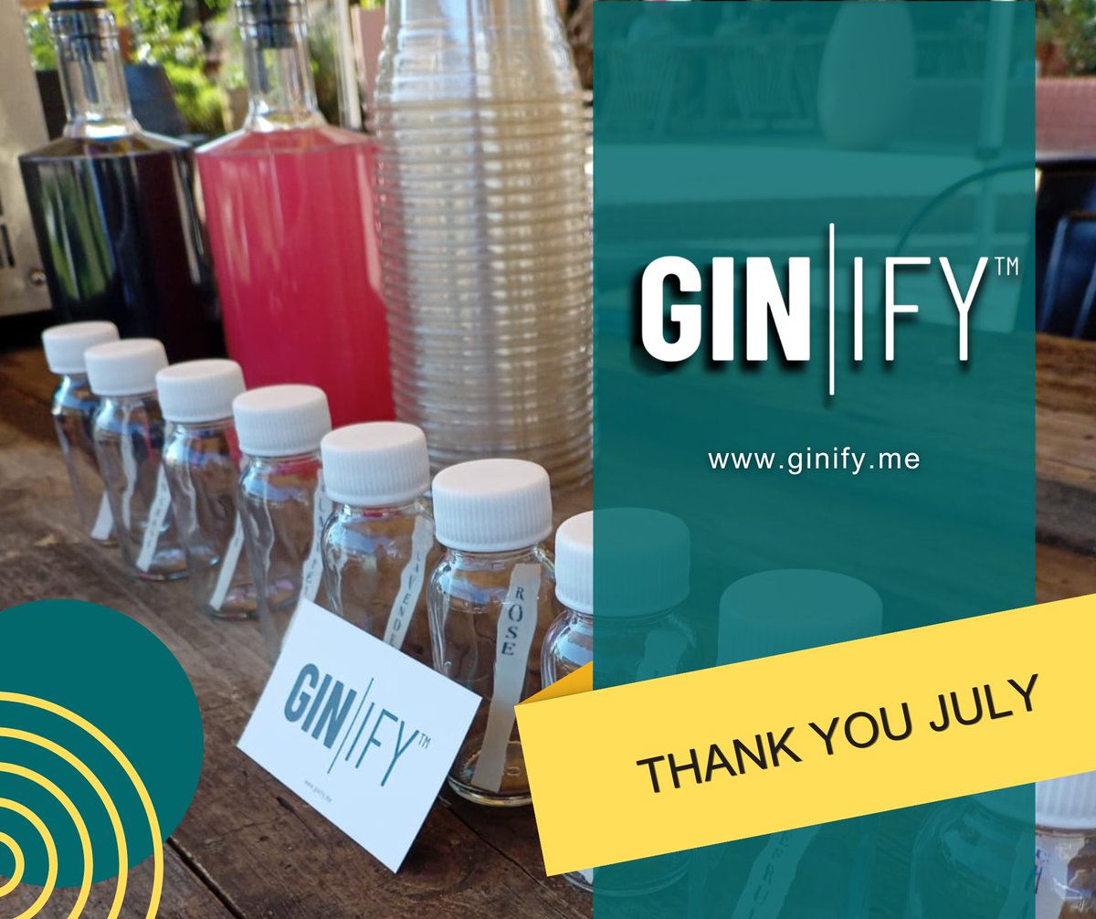 Ginify_Me's tweet photo. Thank you for making July another month filled with flavour, laughter and great gin. We can't wait to share what's coming in August.

Stay tuned: https://t.co/ZgPN19MItS

#GinifyMe #CraftGin https://t.co/JDoDa2T3MH