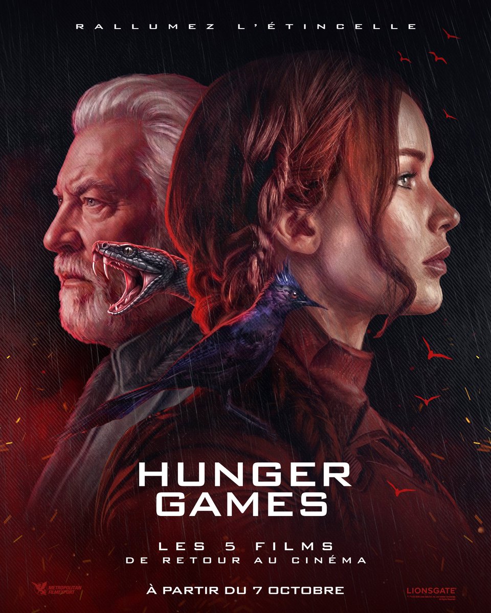 UGCcinemas's tweet photo. 🏹 Avant de découvrir le nouveau chapitre de la saga, replongez là où tout a commencé.
Les premiers volets HUNGER GAMES reviennent bientôt dans vos cinémas UGC, restez connectés, plus d'informations à venir très rapidement !

#HungerGames https://t.co/Osq1mfQXJv