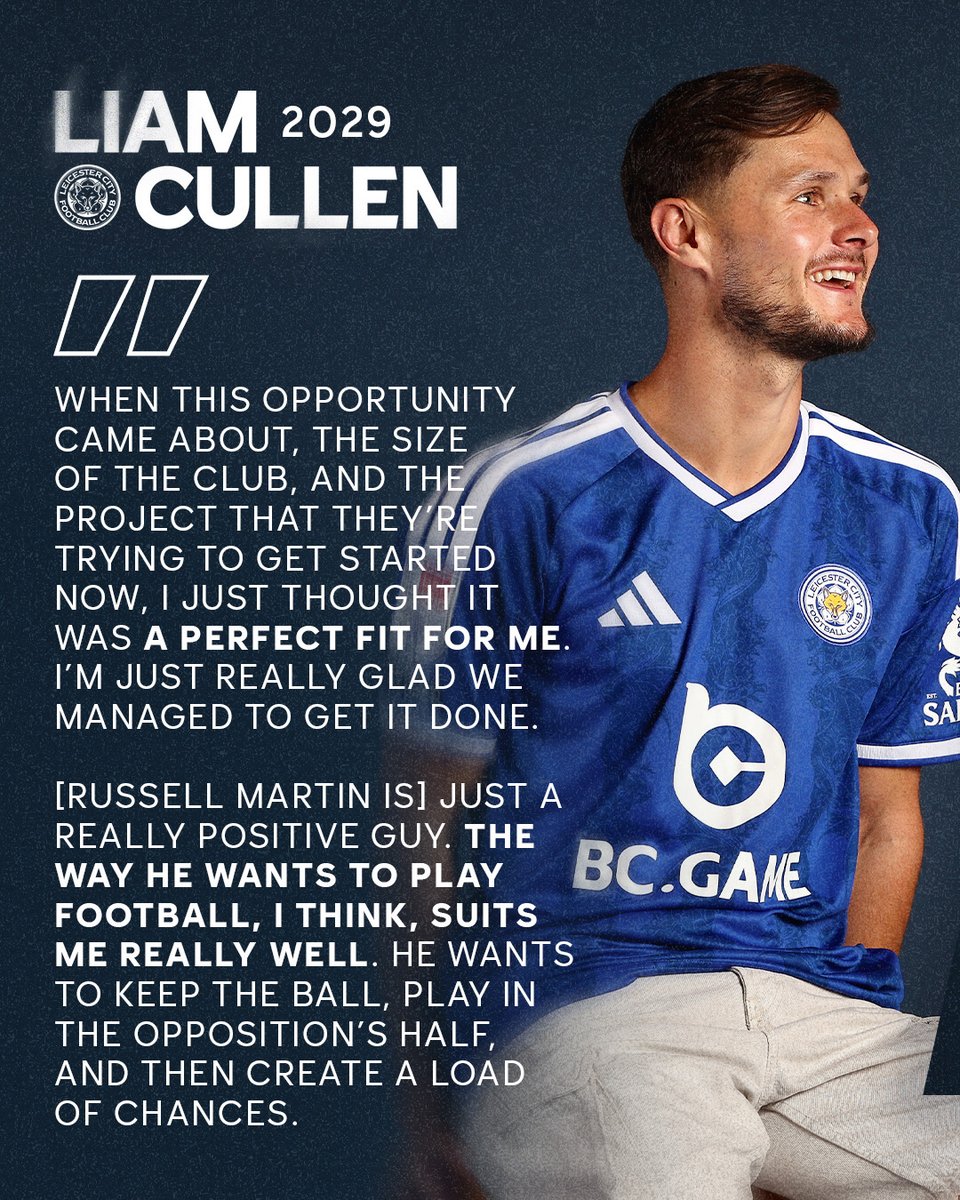 LCFC's tweet photo. "A perfect fit for me." 💙 https://t.co/xVgCMPPQxX