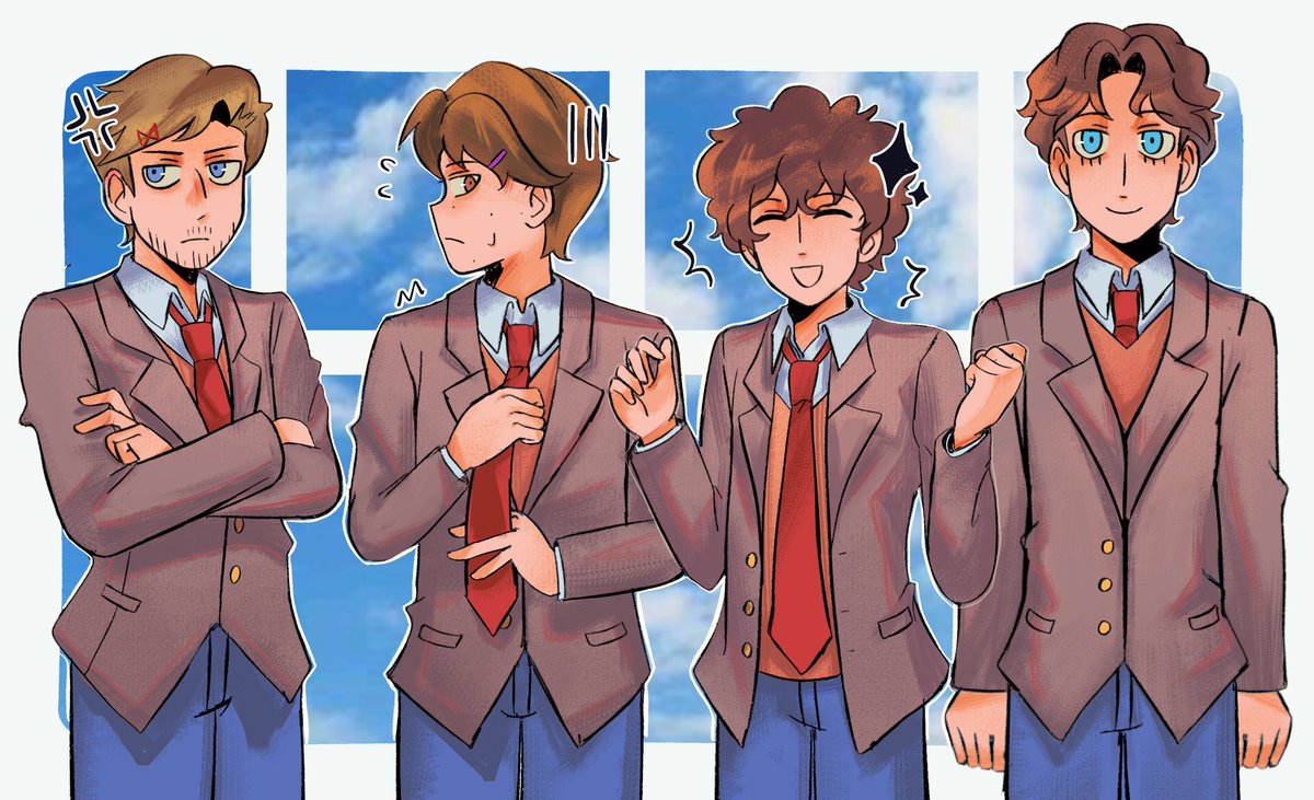 chyuuix's tweet photo. Choose your ddlc driver https://t.co/UthH6naGS7