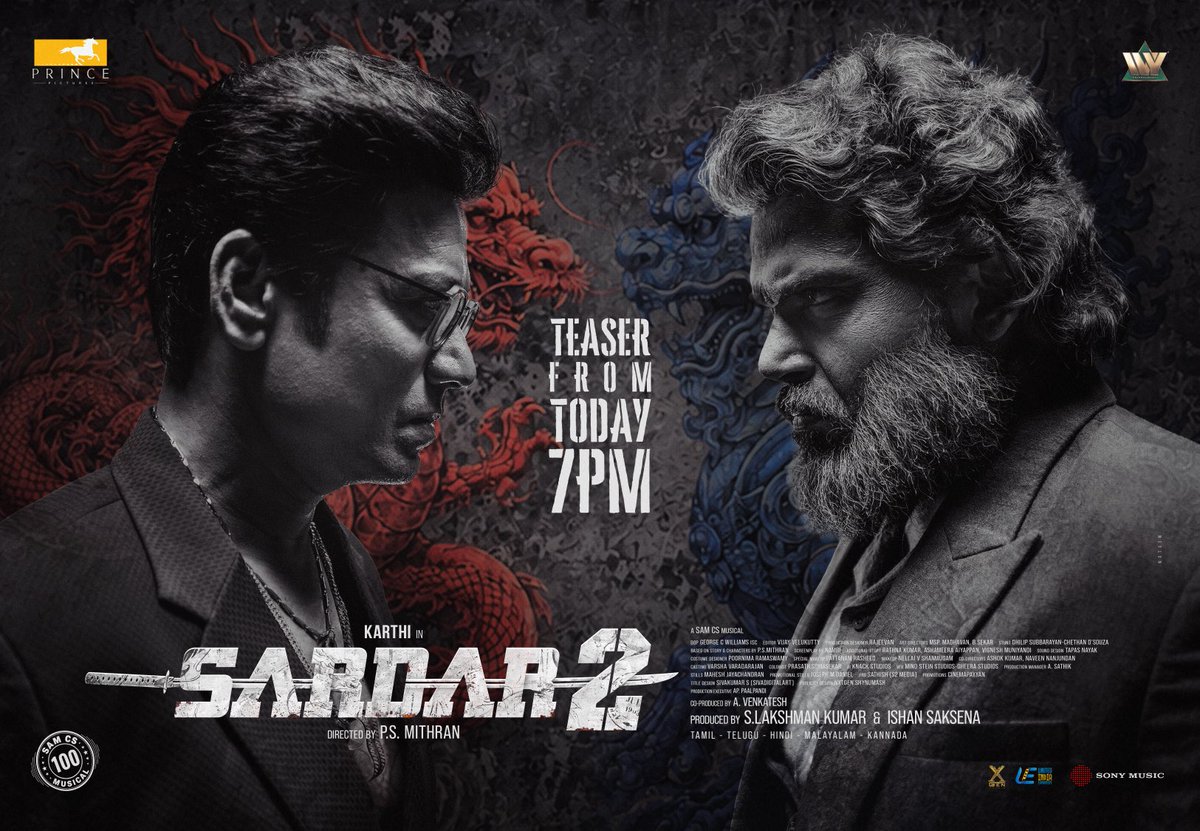Psmithran's tweet photo. இன்று! ��️💥🔥

#Sardar2fromSep10
#Sardar2 https://t.co/MuvzZrlTUA