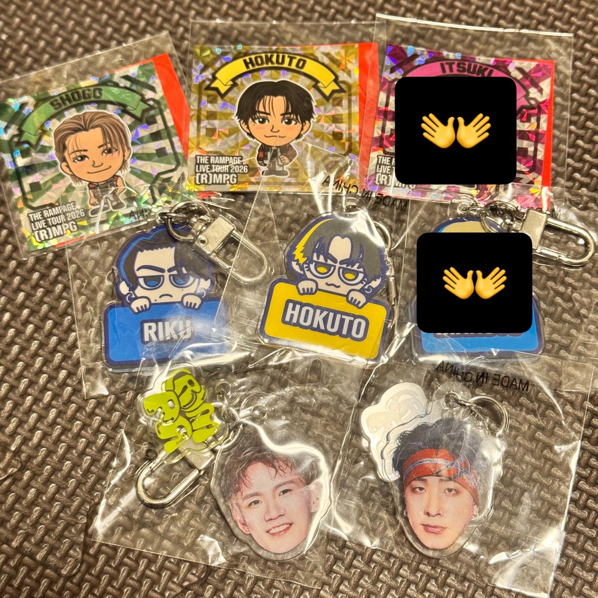 mmm_trh's tweet photo. ランペ ガチャ カプセル 交換

譲
浦川翔平 陣 肖像アクリルチャーム 
RIKU 吉野北人キャラアクリルチャーム
吉野北人 岩谷翔吾 ステッカー

求 川村壱馬 山本彰吾 (吉野北人は川村壱馬と交換優先)

郵送にてお取引(現場あれば手渡し可)
条件合う方リプお願いします！ https://t.co/zRTTl4YWh6