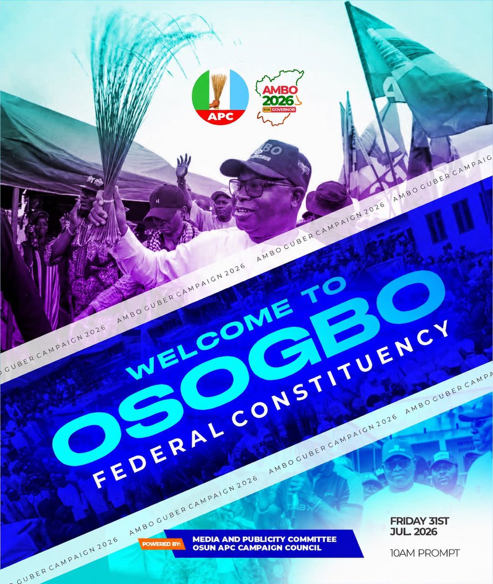 salawueedris1's tweet photo. OSUN CAMPAIGN DAY 09
OSOGBO LOCAL GOVERNMENT
OLORUNDA LOCAL GOVERNMENT
OROLU LOCAL GOVERNMENT
IREPODUN LOCAL GOVERNMENT
AMBO ATIDE๐ฅ https://t.co/TSvhb4c8Io