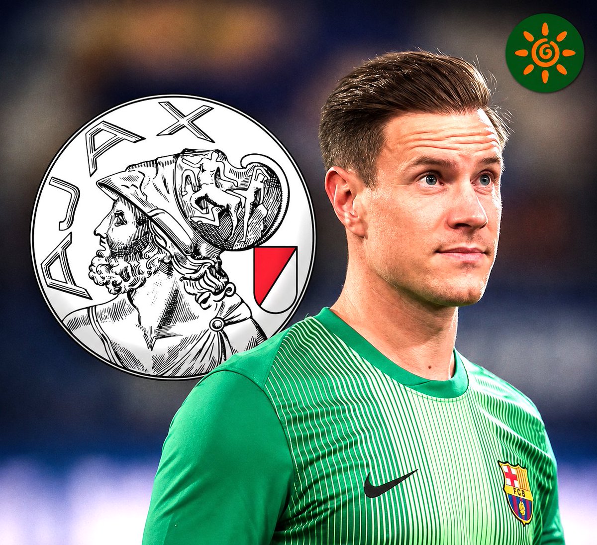 Easywin227835's tweet photo. 🚨🔴⚪️ Marc André ter Stegen will be officially announced as new Ajax player this weekend: all confirmed. 💥

Understand the plan has been clarified with Barça and player’s camp. https://t.co/fiTQmFzf2h