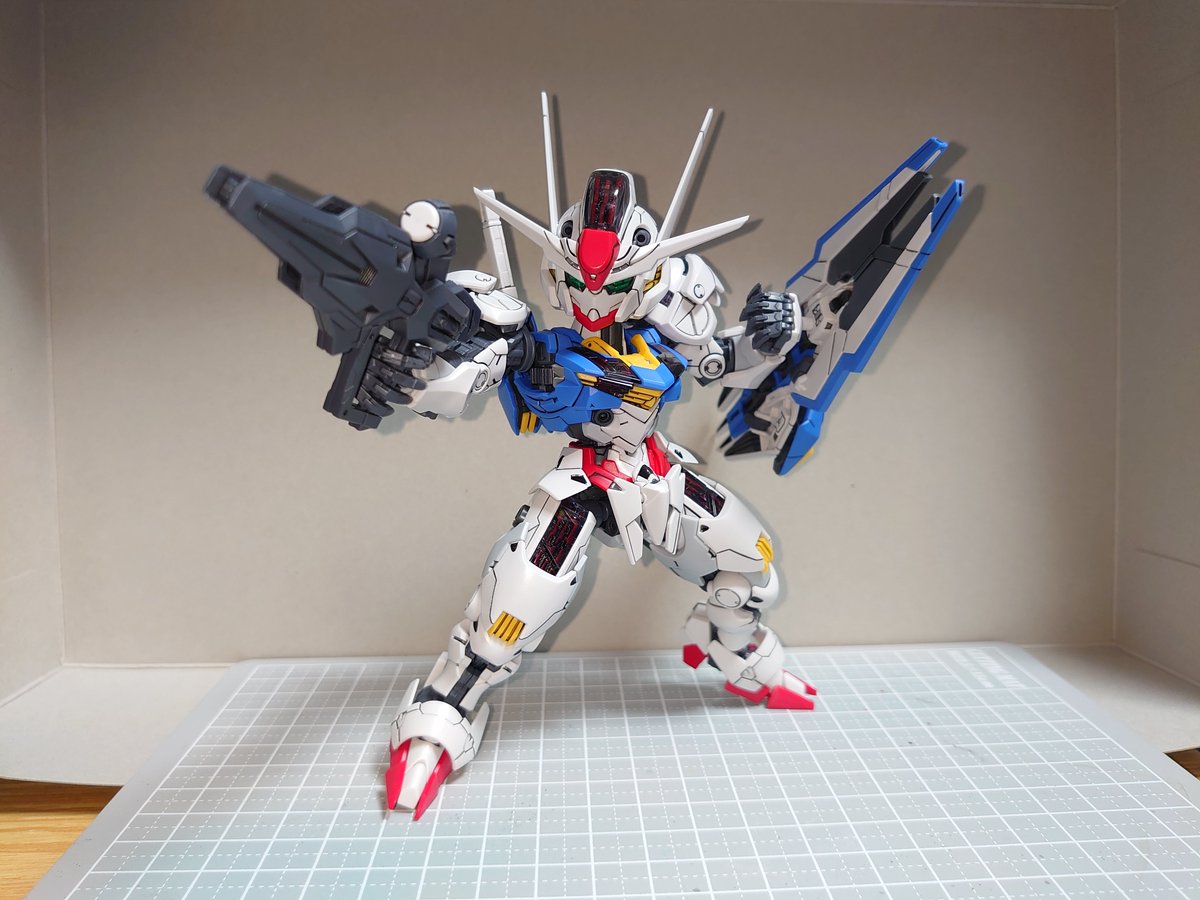TSR_tomo's tweet photo. MGSDガンダムエアリアル完成です！
エアリアルはカッコ良さと可愛らしさがあって良いね～！ https://t.co/3FzmsHgqt5