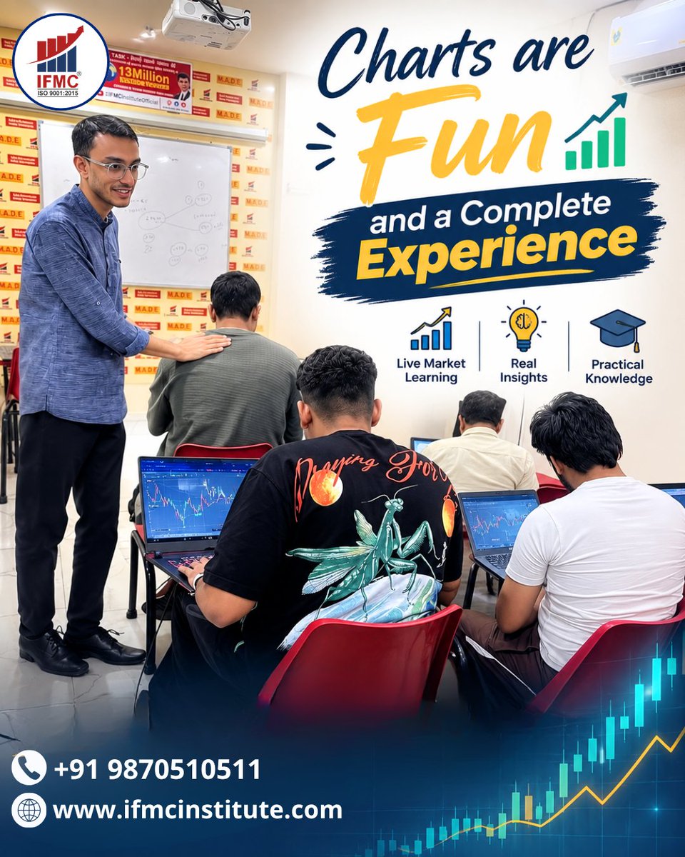 ifmcinstitute's tweet photo. Technical Analysis is not just about reading books 📕. It’s about learning, discussing, practising, and experiencing charts in real time.
👉🔗https://t.co/yYfyb2UuVb
..
#IFMCInstitute #StockMarketInstitute #FinancialEducation #Investing #Technicalanalysis #CandlestickChart https://t.co/W1q9TsxxTC