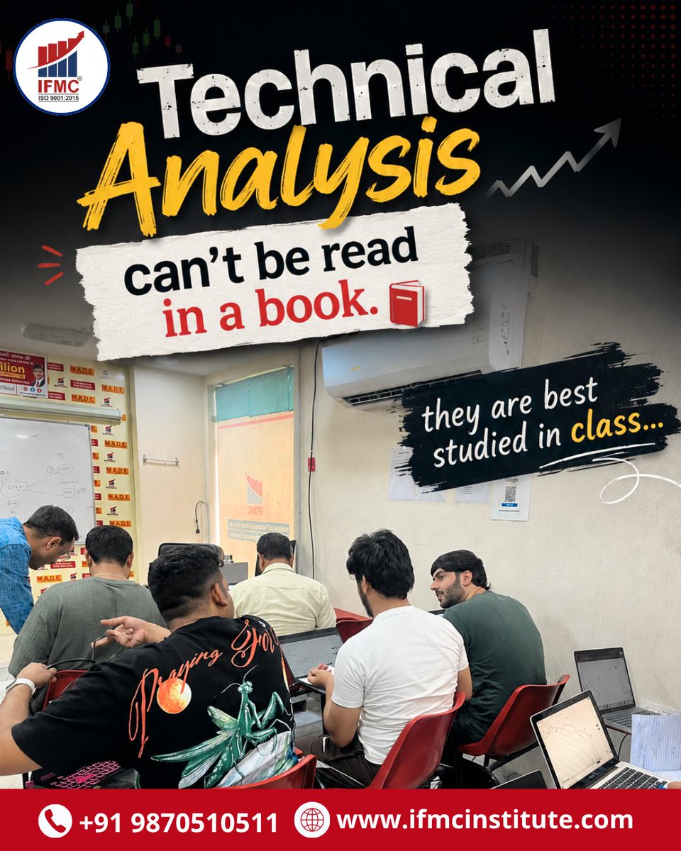 ifmcinstitute's tweet photo. Technical Analysis is not just about reading books 📕. It’s about learning, discussing, practising, and experiencing charts in real time.
👉🔗https://t.co/yYfyb2UuVb
..
#IFMCInstitute #StockMarketInstitute #FinancialEducation #Investing #Technicalanalysis #CandlestickChart https://t.co/W1q9TsxxTC