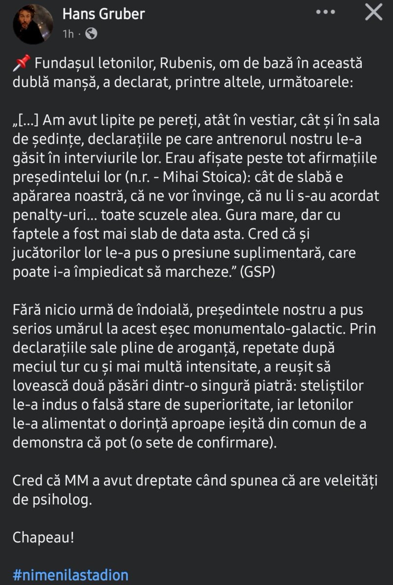 CD1079244831's tweet photo. Se lauda ca e in fotbal de 30 de ani si tot degeaba, nu a invatat nimic. https://t.co/ysNtucorRD