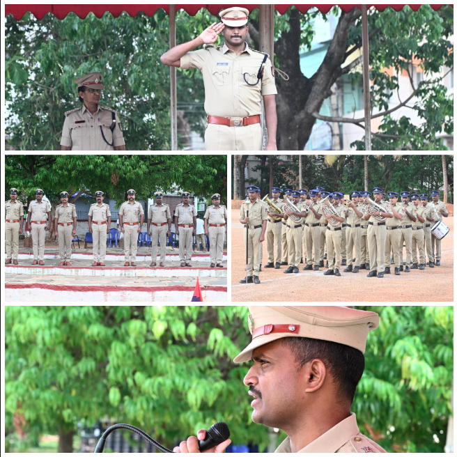 SPTumkur's tweet photo. ತುಮಕೂರು ಜಿಲ್ಲಾ ಪೊಲೀಸ್ ಕವಾಯತು ಮೈದಾನದಲ್ಲಿ ವಾರದ ಕವಾಯತನ್ನು ನಡೆಸಿ ತುಕಡಿಗಳಿಂದ ಗೌರವ ವಂದನೆ ಸ್ವೀಕರಿಸಿ, ತುಕಡಿಗಳ ಪರಿವೀಕ್ಷಣೆ ನಡೆಸಲಾಯಿತು. ಕವಾಯತಿನ ನಂತರ ಅಧಿಕಾರಿಗಳೊಂದಿಗೆ ಪೊಲೀಸ್ ನೇಮಕಾತಿಗೆ ಸಂಬಂಧಿಸಿದ ಭದ್ರತೆಯ ಬಗ್ಗೆ ಚರ್ಚೆ ನಡೆಸಲಾಯಿತು.
#TumakuruDistrictPolice
#WeeklyParade #ParadeInspection
#DarParadeGround #Meeting
@venkatashok
@DspTumkur
@KarnatakaCops