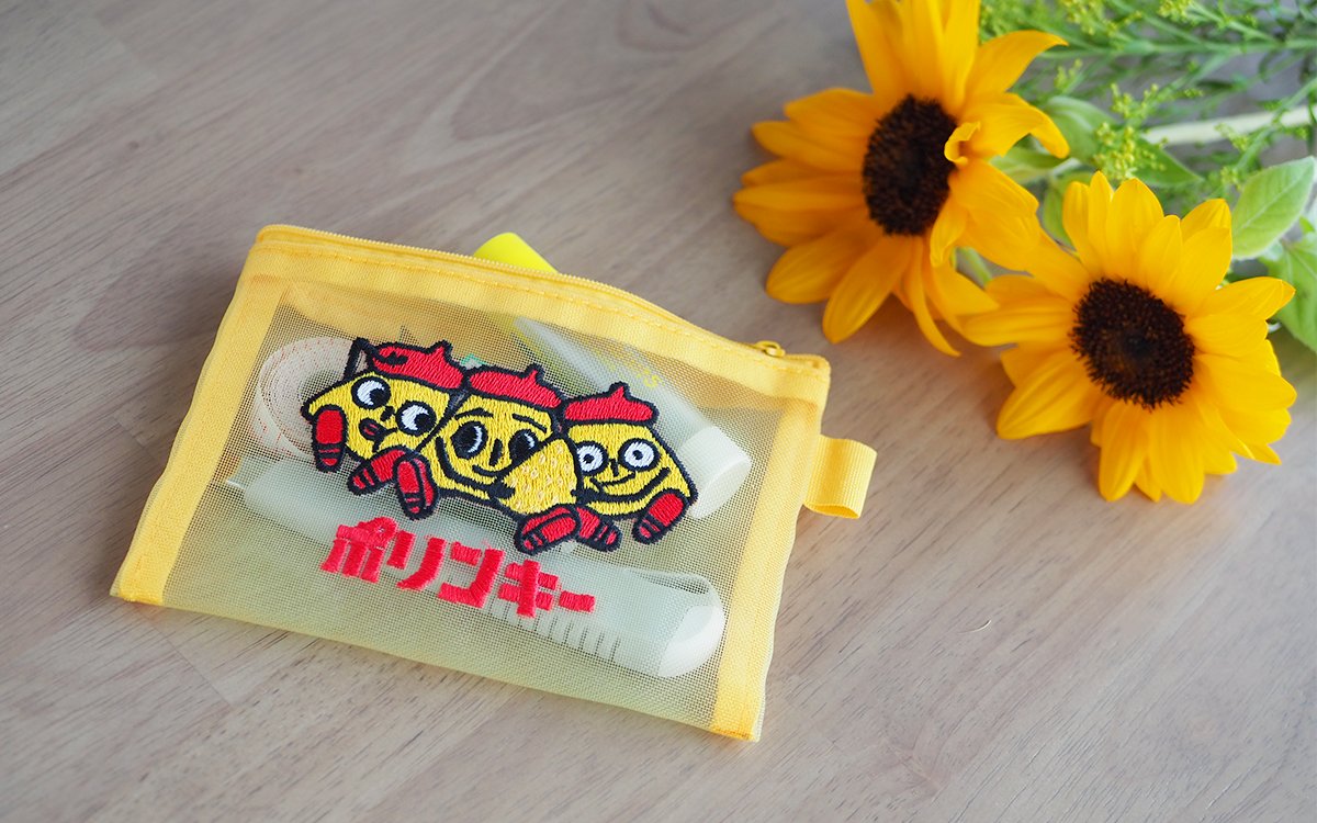 koikeya_cp's tweet photo. ＼＼本日17時まで／／
ポリンキーメッシュポーチ👝予約受付中！

ポリンキーの絵柄はなんと刺繍でできています♪
 
📅7月31日17時まで！
▼詳細はこちら
 https://t.co/ZlsspQ8hNr https://t.co/ylGmkblnad