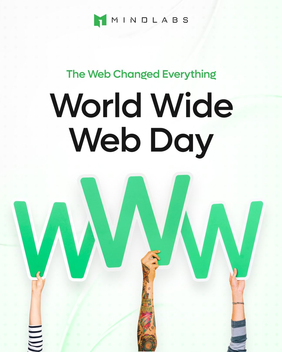mindLabssystems's tweet photo. From a simple idea to a global network - the web changed everything. Happy World Wide Web Day! 
🌐https://t.co/z3CwXivw7X

#WorldWideWebDay #Mindlabs #TechHistory #Innovation https://t.co/ML0hOWpxmG