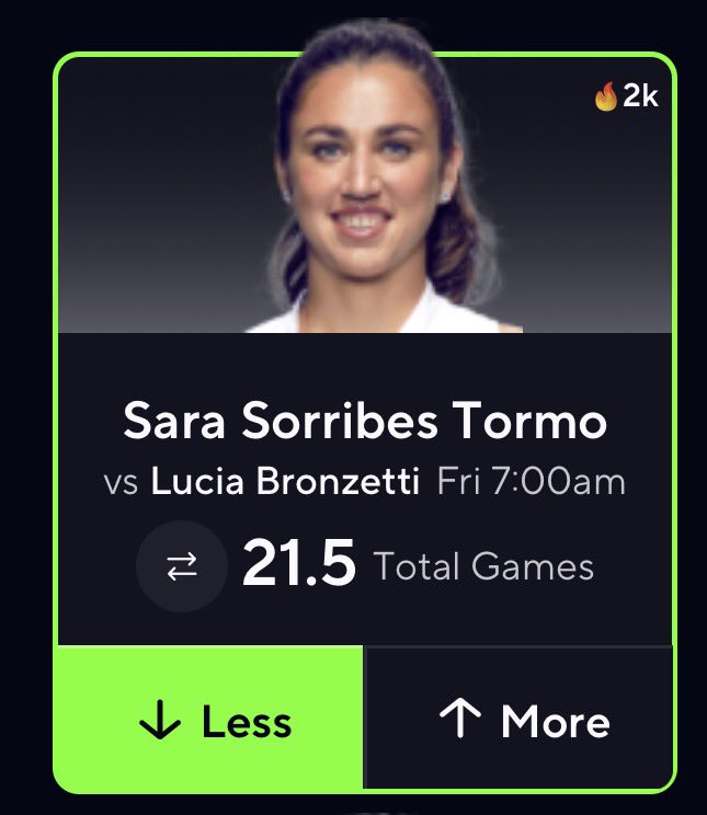 goblinlocksz's tweet photo. πFREE PROPπ
My projection : UNDER 21.5 TG
@PropsEdge π
π₯Average : 20.4
#Tennispicks #Gameplay #Propsedge https://t.co/wO3ndYVdGj