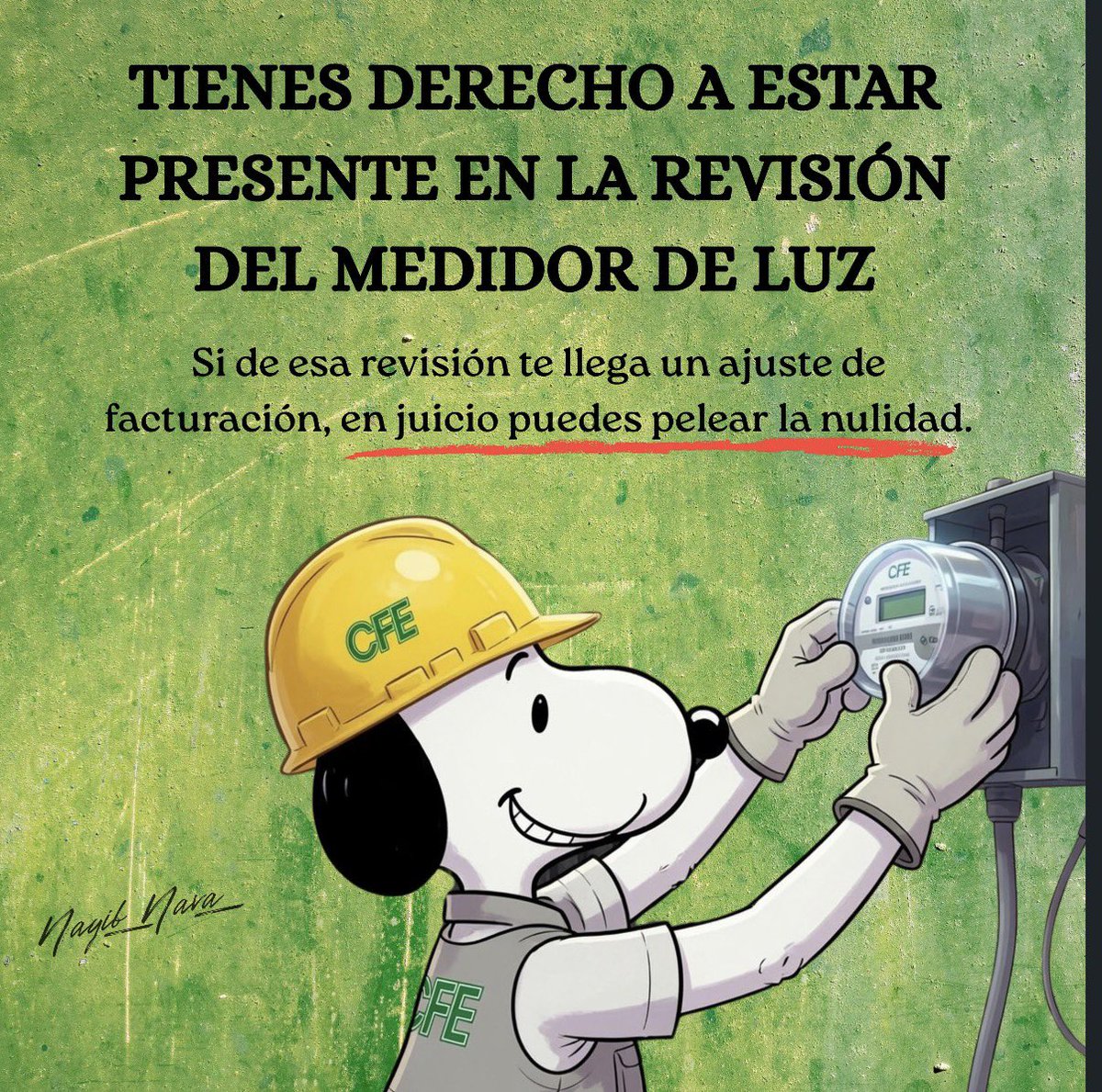 imnayibnava's tweet photo. No mamen como estos tuits tienen impulso y cuando les posteo cosas legales noooo, bastardos. 

Pero valoren la info por si tienen un conocido con una multa de CFE y nunca estuvo presente cuando supuestamente revisaron el medidor de luz. https://t.co/7hij0wBTpJ