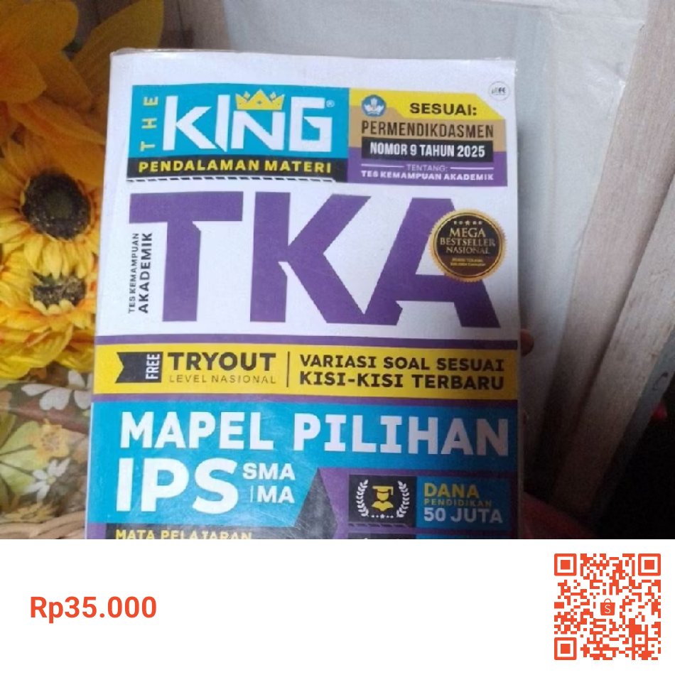 aeyllsyaa's tweet photo. WTS BUKU TKA ORI UTBK ORI 35K AJA!!!‼️PLISS BUTUH UANG BGT BUAT PKKMB GUYSS HUHU! ORII UDAH PERNAH DIPAKE TAPI DIKIT BANGET YG UTBK SOALNYA KETERIMA SNBP 😙😙 #WTS #TKA #SNBT #snbt2027 #tka #tka2027 #persiapan #up #bantuinmaba https://t.co/x2OvjY0Tfb