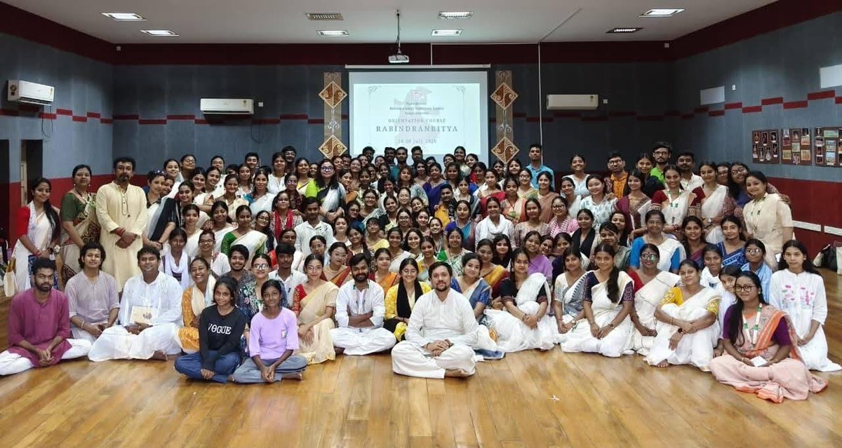 VisvaBharatiPRO's tweet photo. Celebrate the philosophy, aesthetics, music, dance, and rich legacy of Rabindranritya.
Venue: Rabindra Sangeet Gabeshana Kendra, Sangit Bhavana, Visva-Bharati, Santiniketan
#rabindranritya #RabindranathTagore #VisvaBharati #santiniketan #DanceHeritage #IndianClassicalDance
Ministry of Education