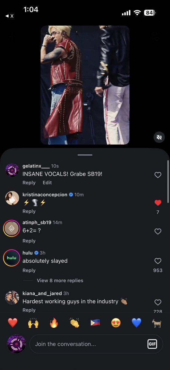 gelatinism's tweet photo. Random: nakita ko lang, KC Concepcion commented on Lollapalooza’s SB19 post on Insta hehe.

SB19PALOOZA FESTIVAL 
@SB19Official #SB19 
#SB19AtLollapalooza https://t.co/YaMk1900lr