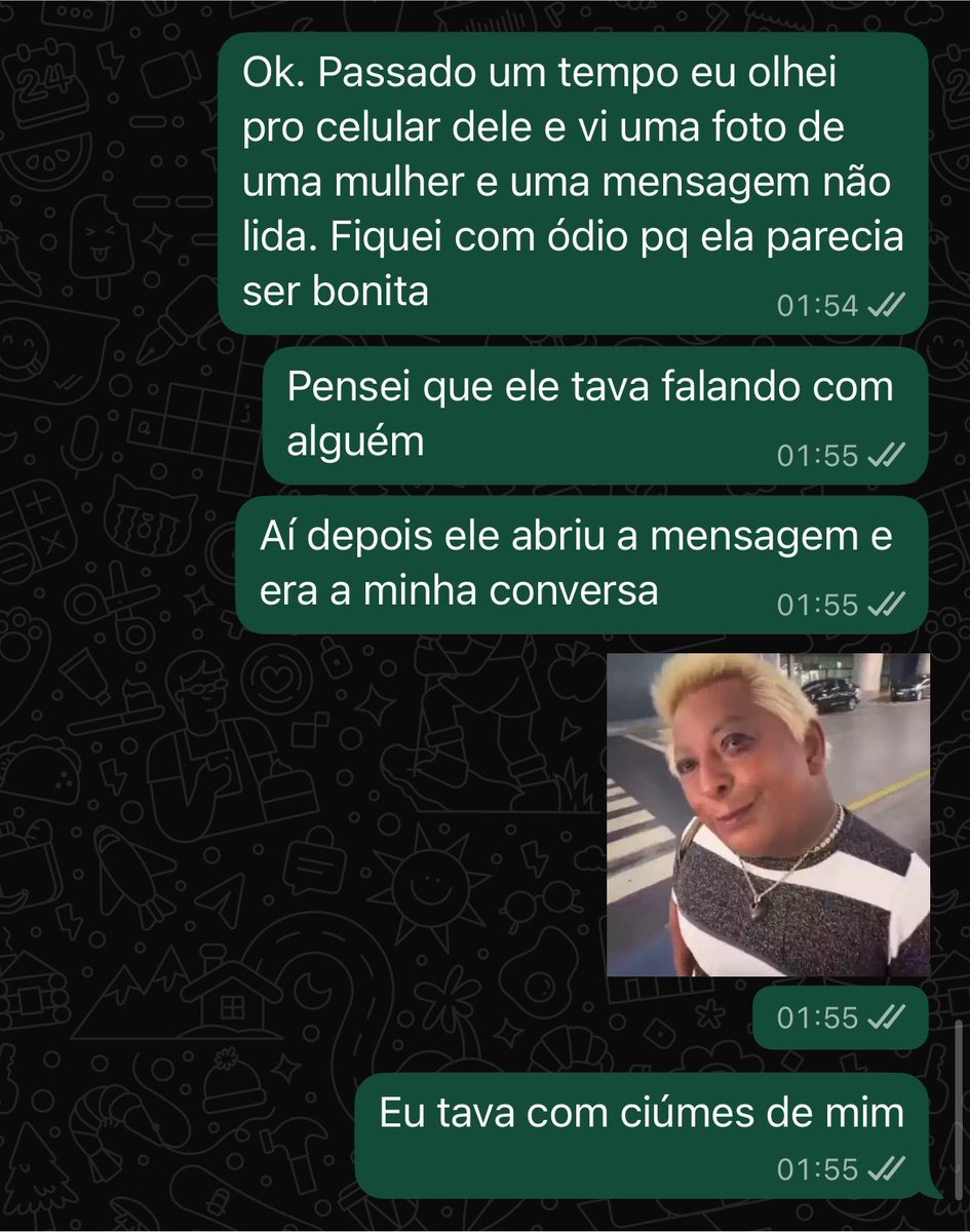 comunaadeusax's tweet photo. hoje eu saí com uma pessoa aí essa pessoa mandou msg pra mim no zap pra fofocar de um casal que tinha chegado no bar, a sequência é linda https://t.co/T7yDZTtq3O
