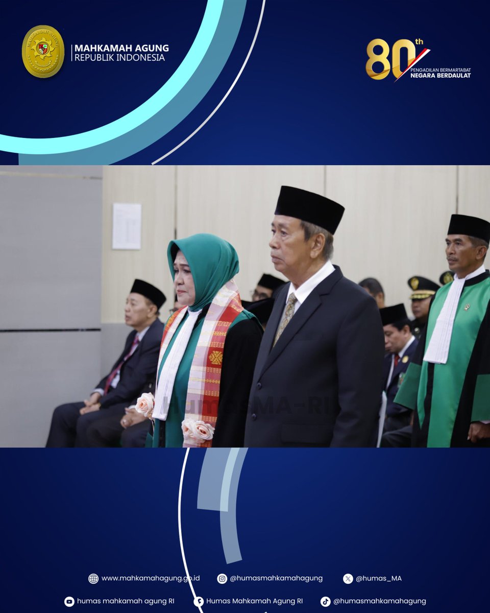 Humas_MA's tweet photo. WISUDA PURNABAKTI KETUA PTA SULBAR, WKMA YUDISIAL PUJI JEJAK PENGABDIAN HASNAWATI ABDULLAH

Berita selengkapnya silahkan klik https://t.co/WytaEFyKtv atau kunjungi website resmi Mahkamah Agung RI di https://t.co/dPhd7Wjc1x untuk melihat berita lainnya.

#mahkamahagungri https://t.co/8F06E8FG11
