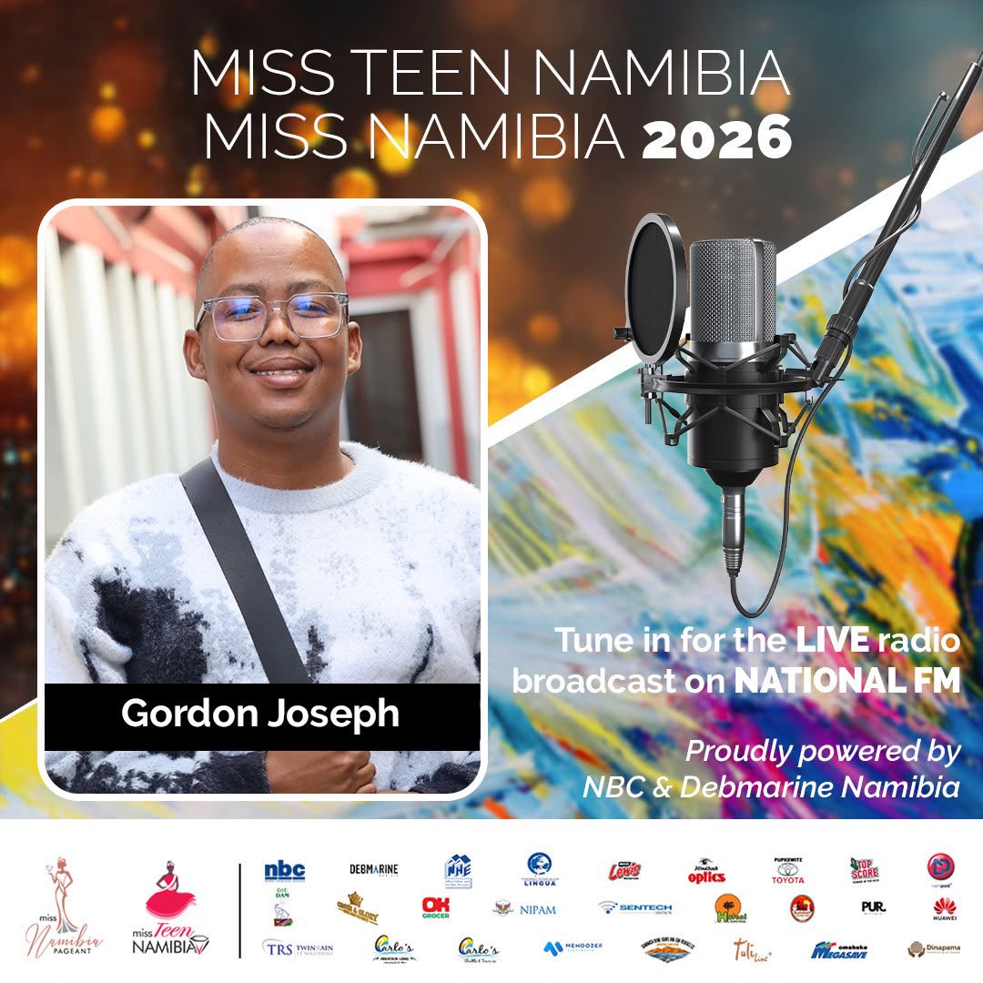 Gord_TheJourno's tweet photo. It's Coronation Weekend! Catch all the glitz, glam and behind the scene excitement from Gobabis on National FM!
Spot our broadcast van around town? Swing by, say hi, and give a loud shout-out to your favourite finalist! #MissNam2026 #PrimeAllTheTime https://t.co/MTnto9N7Im