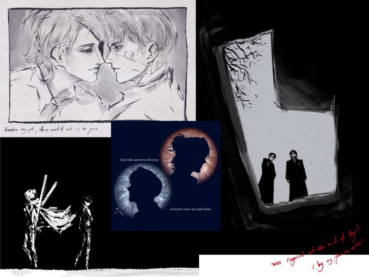 jinxu_s's tweet photo. 去年接触到利韩之后才开始学画画。感觉有天赋的人真的太多了，我也算不上什么很厉害的，但画到现在至少大部分时候不会再因为画得丑而难过了。想感谢的人有很多。今年三四月是一个比较关键的节点，本来都想销号了，但是被鼓励到，觉得自己可能画得也没那么难看吧，所以就没走。
以后会继续努力的…… https://t.co/qtwbRpXx8r