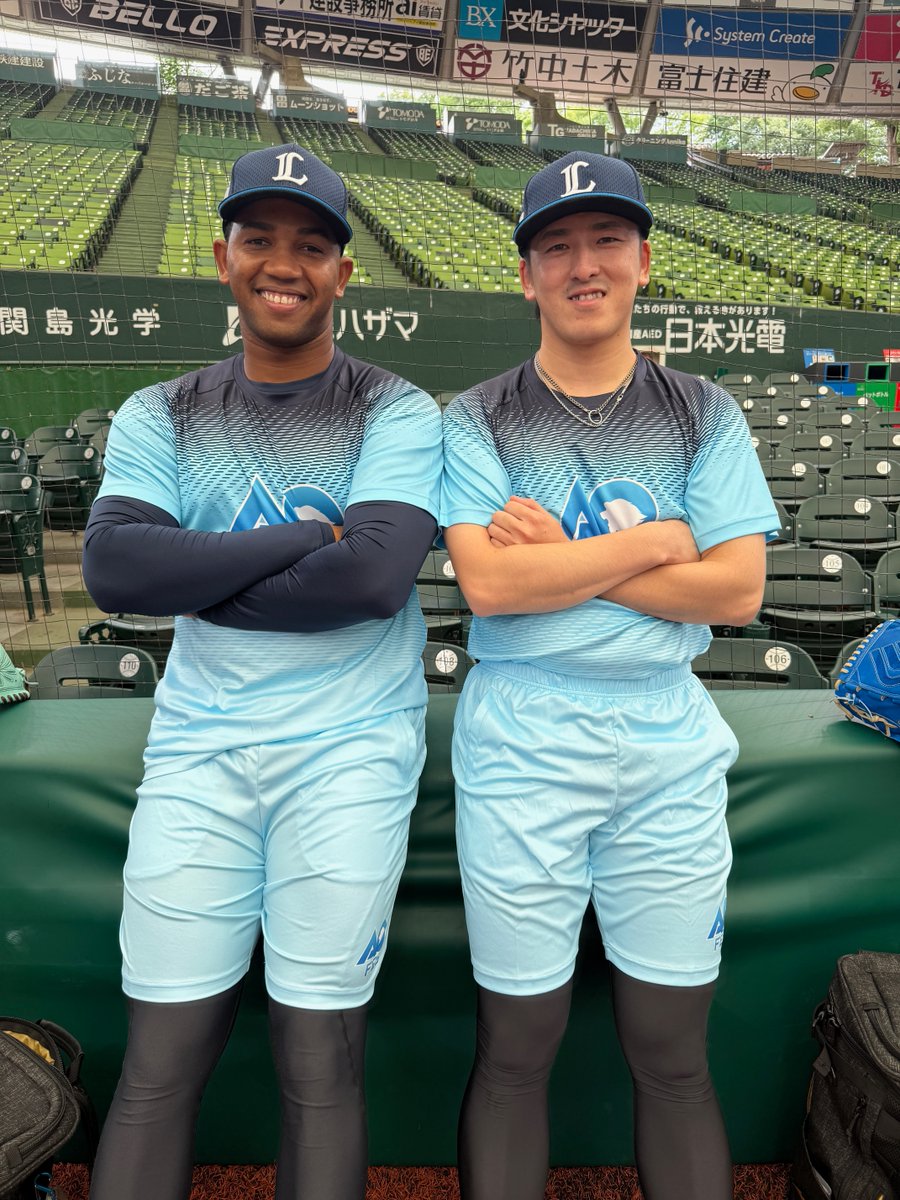 lions_official's tweet photo. 今日から #アオフェス2026 がスタート！
 
E.ラミレス投手
#隅田知一郎 投手
 
#seibulions #打破 #圧倒的至近距離 https://t.co/eV8lrpeLOI
