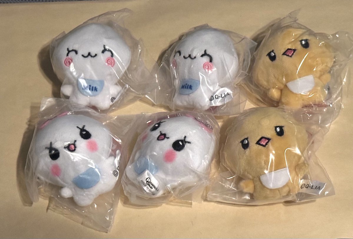 _f_RlL's tweet photo. 【交換】しずくちゃん ぬいぐるみ ガチャ

譲 みるみるちゃん×2 ほいっぷちゃん×2 カルアちゃん×2
求 まめちゃん ＞ みてぃちゃん

交換決まり次第定価＋送料でのお譲り可能です。
お気軽にお声かけください🙂 https://t.co/ymMaNyeVMM