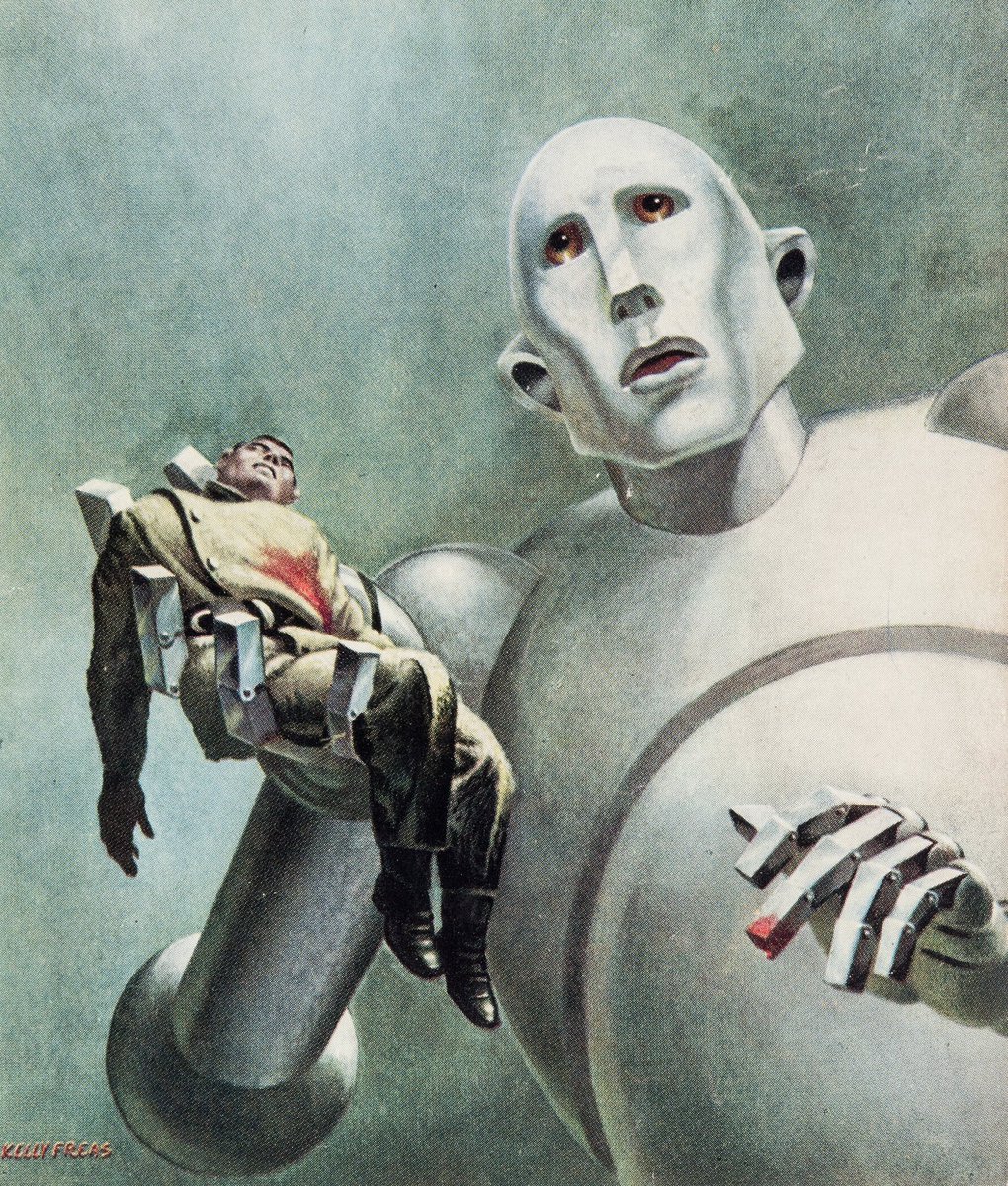HumanoidHistory's tweet photo. The art of Kelly Freas (1922-2005) https://t.co/mF01zanKxx