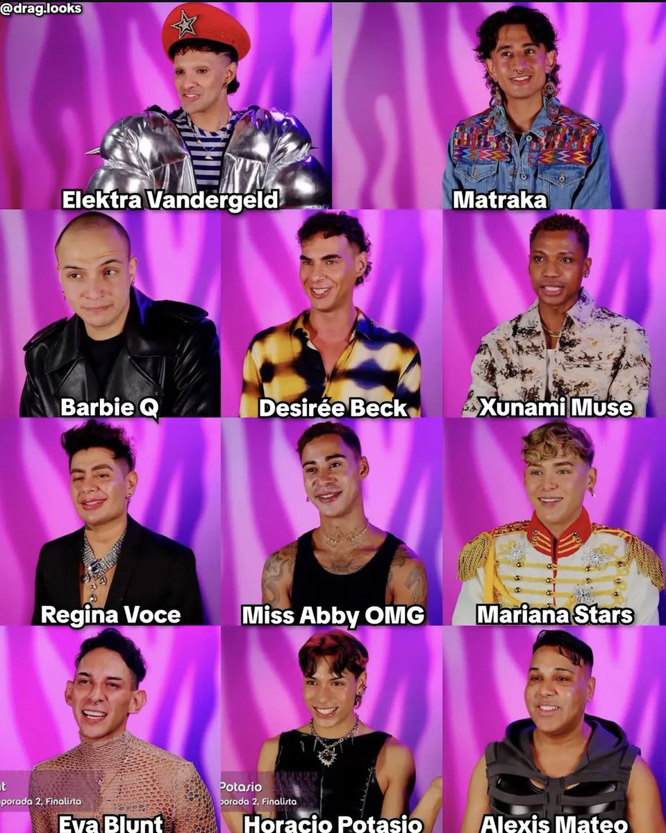 Drag_Crave's tweet photo. The cast of Drag Race México: Latina Royale stuns in their Confessional looks. (via drag.looks) https://t.co/pVbPmEc6C9