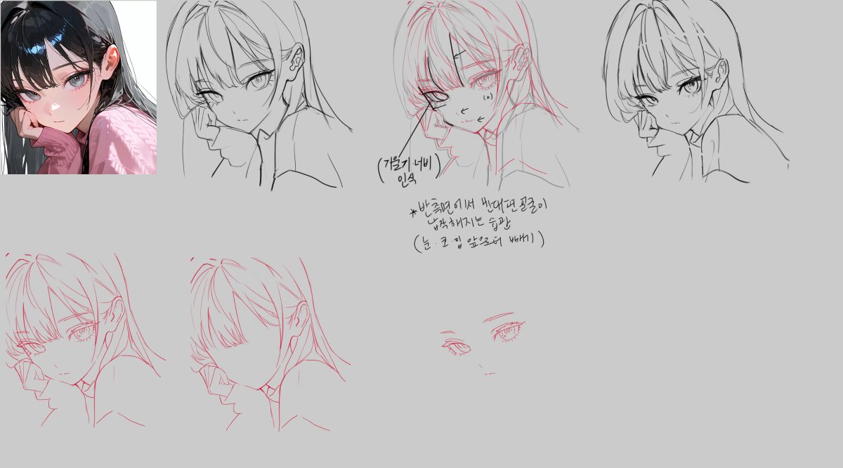 KkaRu_art's tweet photo. 두상얼굴 연습~ https://t.co/lHzlZb0qHi