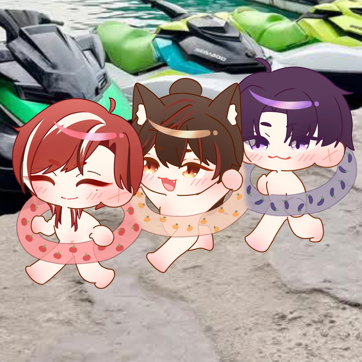 yoshiiixyy's tweet photo. Katanya mau main jetski pake ban pelampung❤️🤎💜🤏

#CustomersAlwaysWithGin
#TerongersAlwaysWithMika
#CainmatesAlwaysWithHarris https://t.co/o8VOnn5Anx