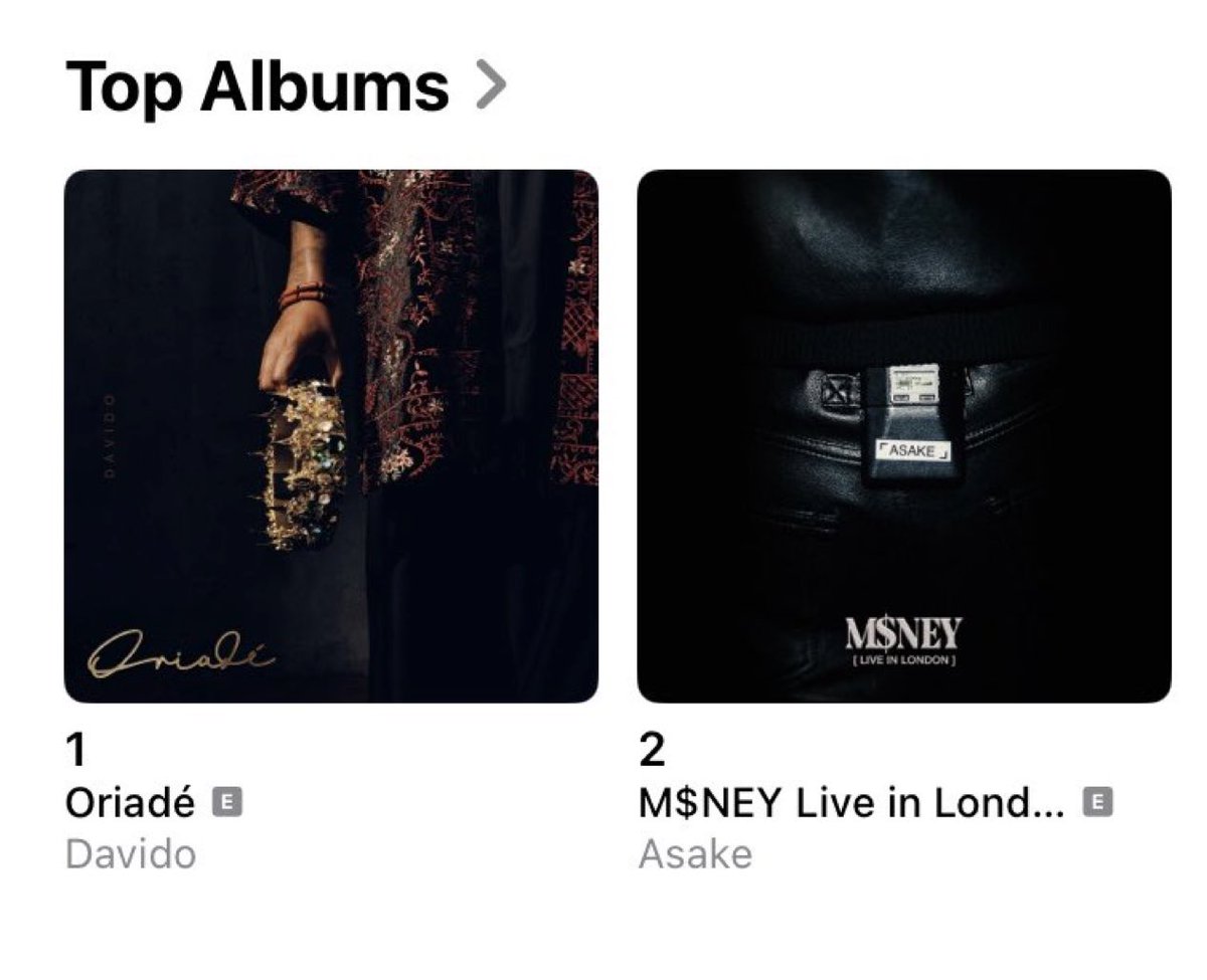 blaccmajek's tweet photo. The #1 ALBUM in Nigeria. #ORIADE 📀 https://t.co/XO7pYfZsd1