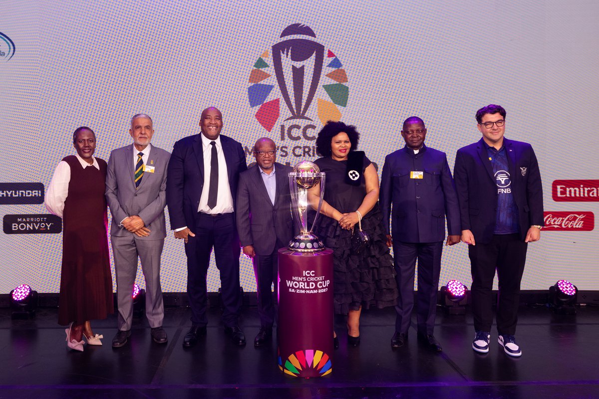 gotosouthafrica's tweet photo. In case you missed last night - don't say we didn't tell you the good news. 
CWC27 is more than a tournament - it is a shared mission built on infrastructure, skills, pathways and pride across South Africa, Zimbabwe and Namibia.
#Visitsouthafrica #comefindyourjoy #cricketworldcup https://t.co/7EFZCxsut3