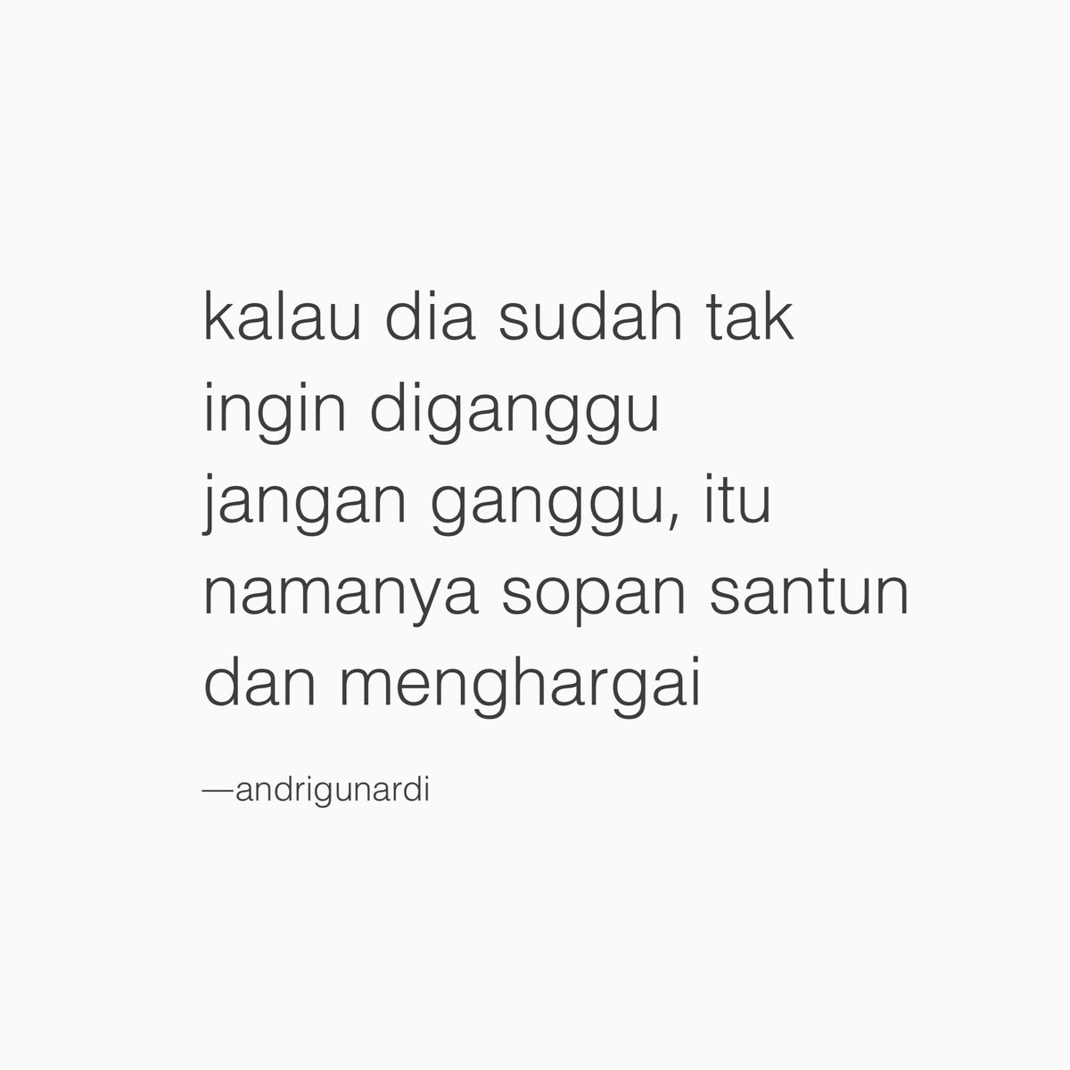 andrigunardiii's tweet photo. yang sopan ya https://t.co/Li3s8C3sct