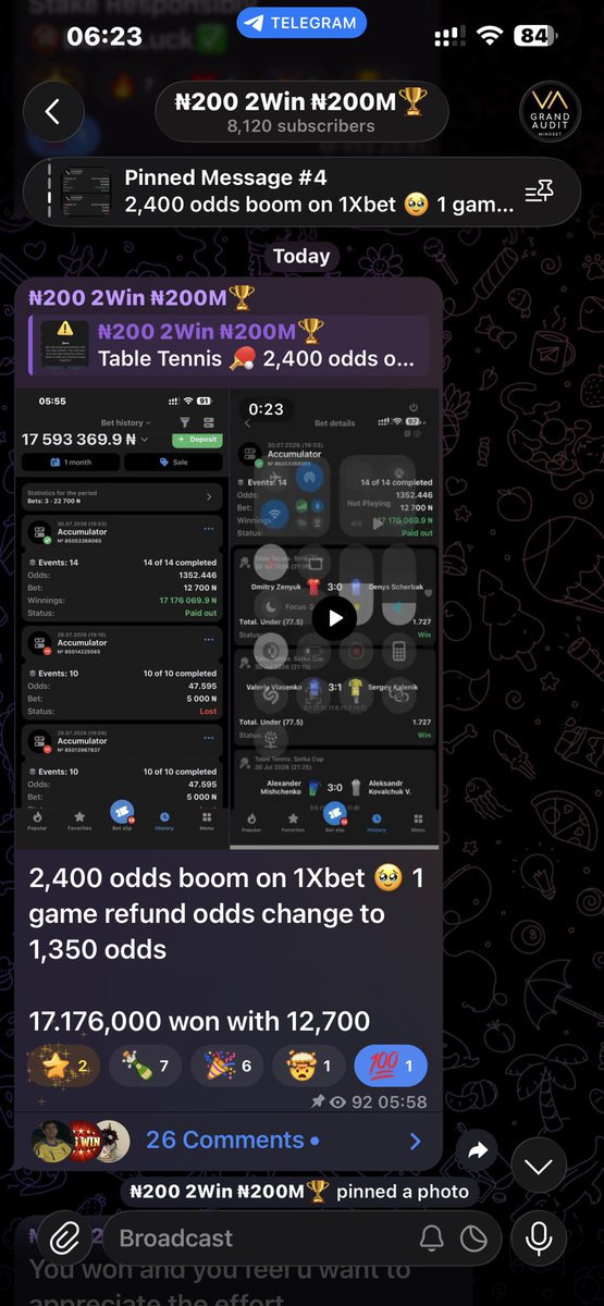 JoinMeWin's tweet photo. More reason you shouldn’t sleep on my games 

2k4 odds boom on telegram 

Join us on our next trip 🥰

TG here 👉🏾 https://t.co/Y7DpFKPd64 https://t.co/ovD0WtR5xf